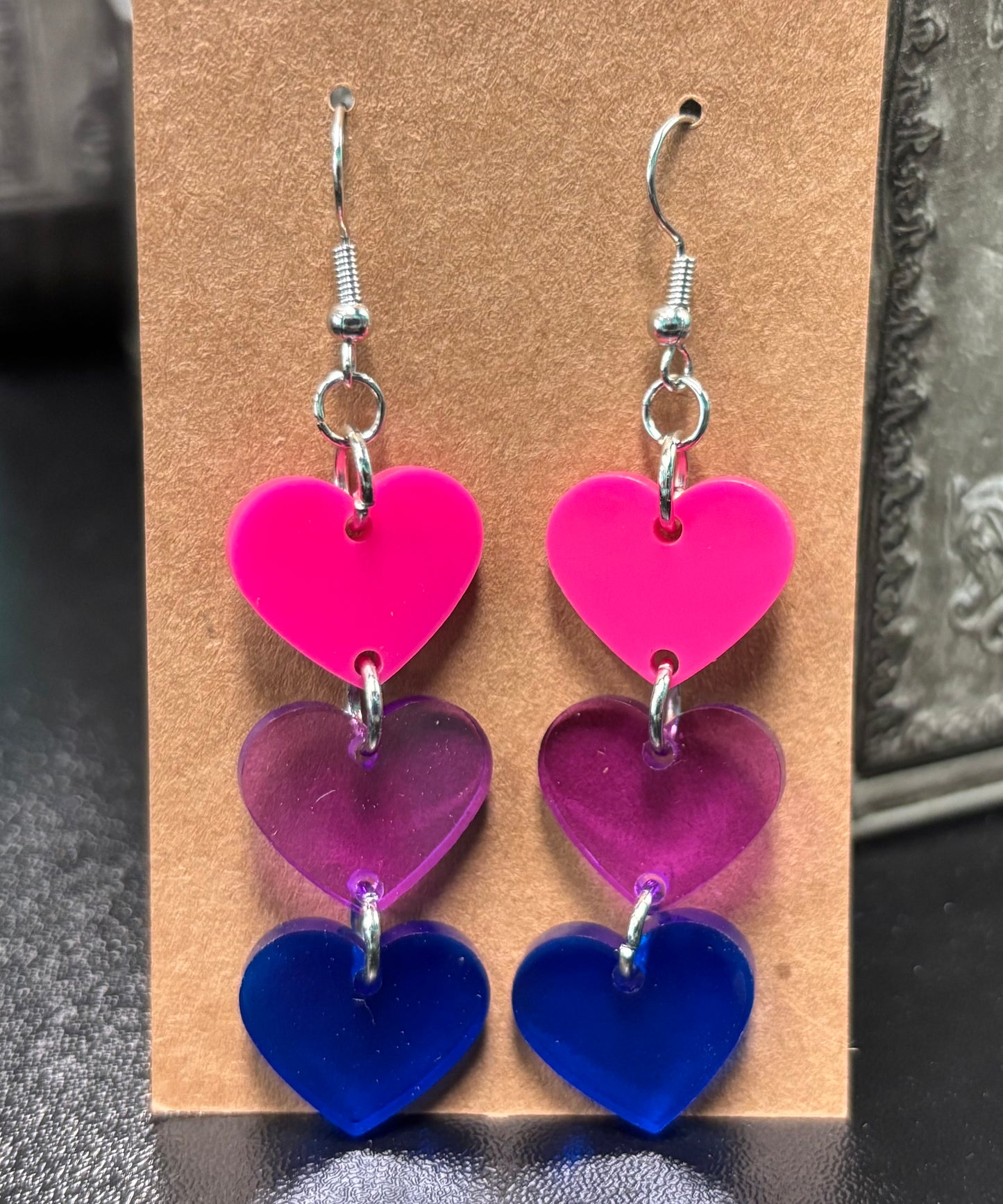 Bi Hearts - Earrings