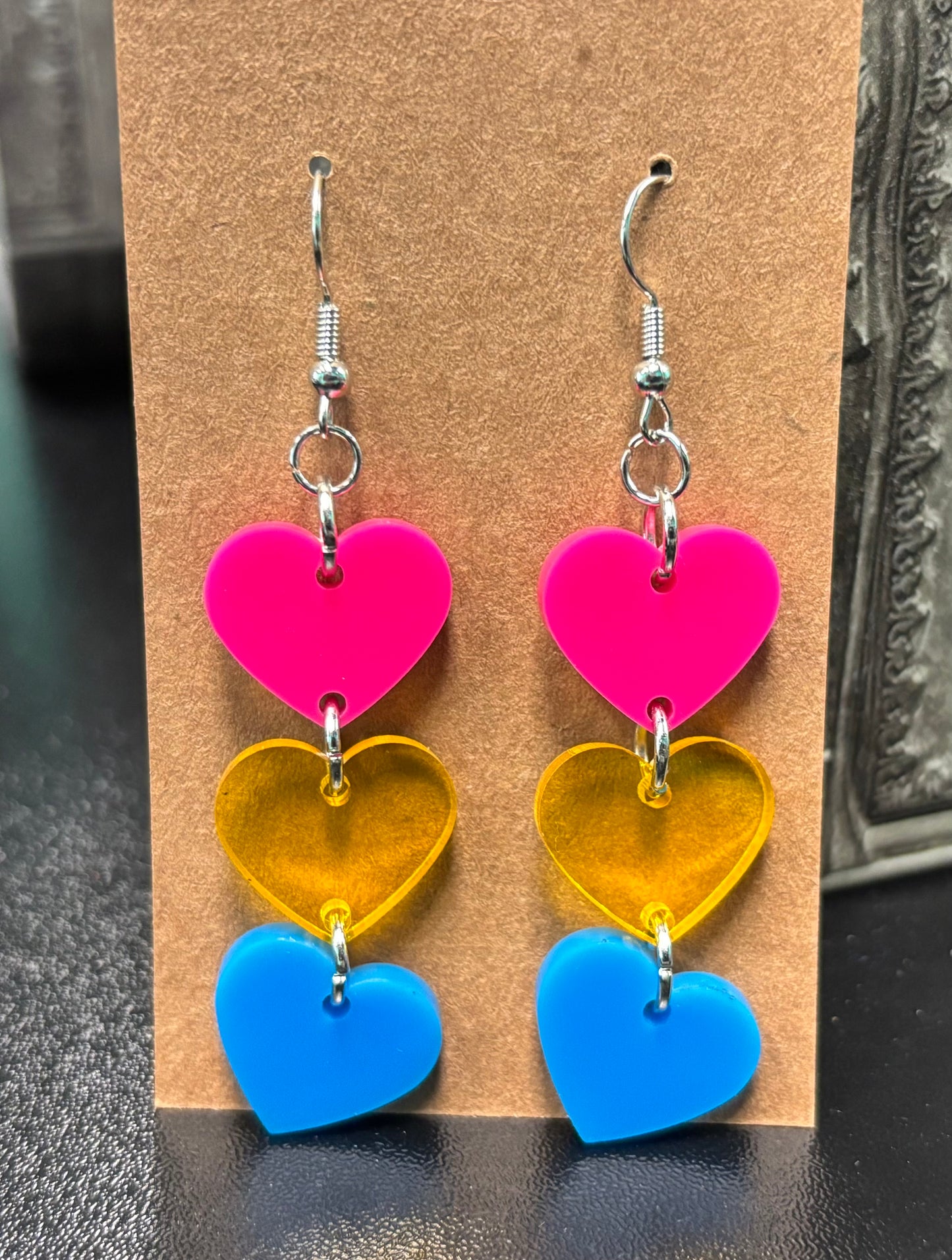 Pansexual Hearts - Earrings