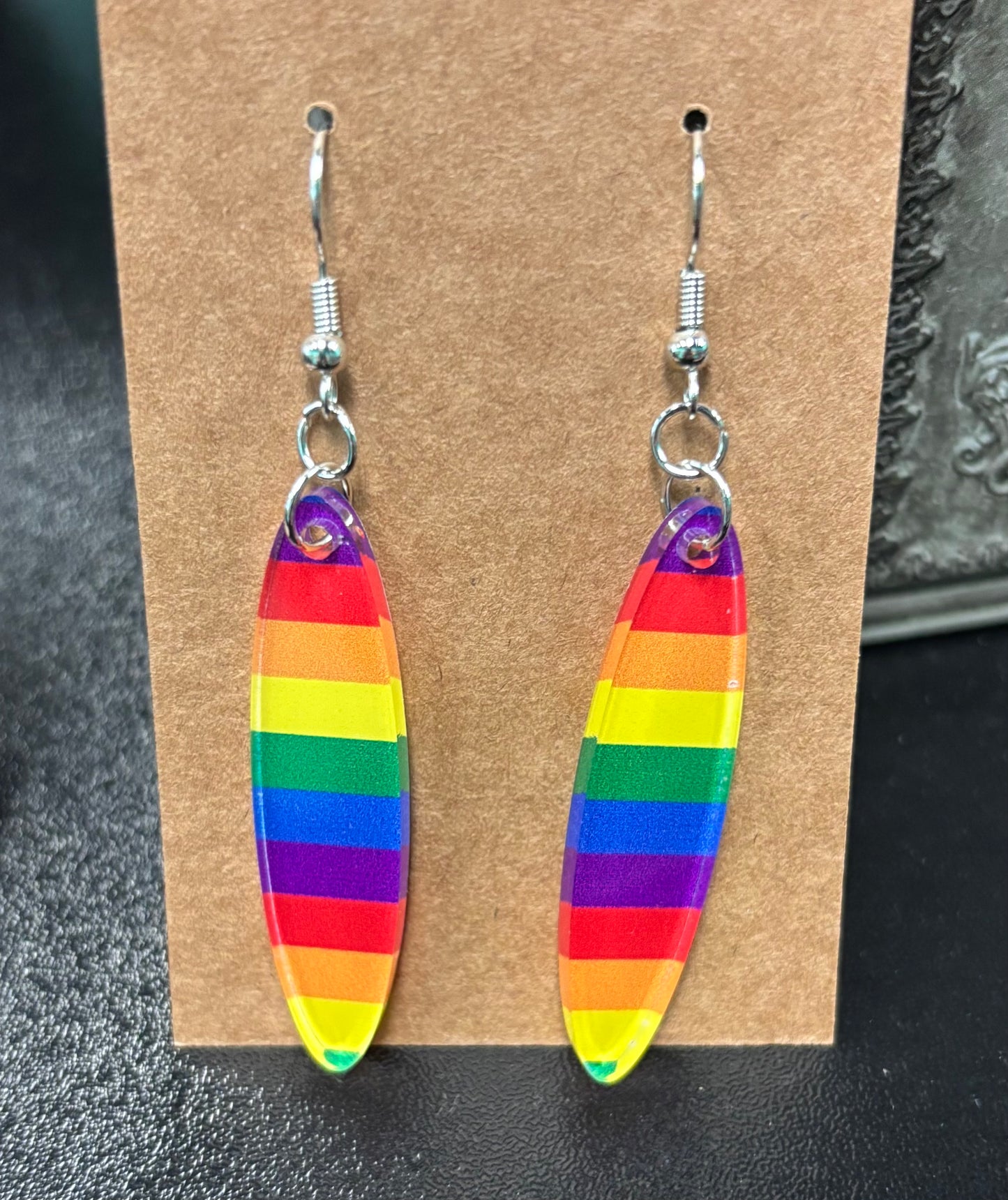 Rainbow Oval - Earrings