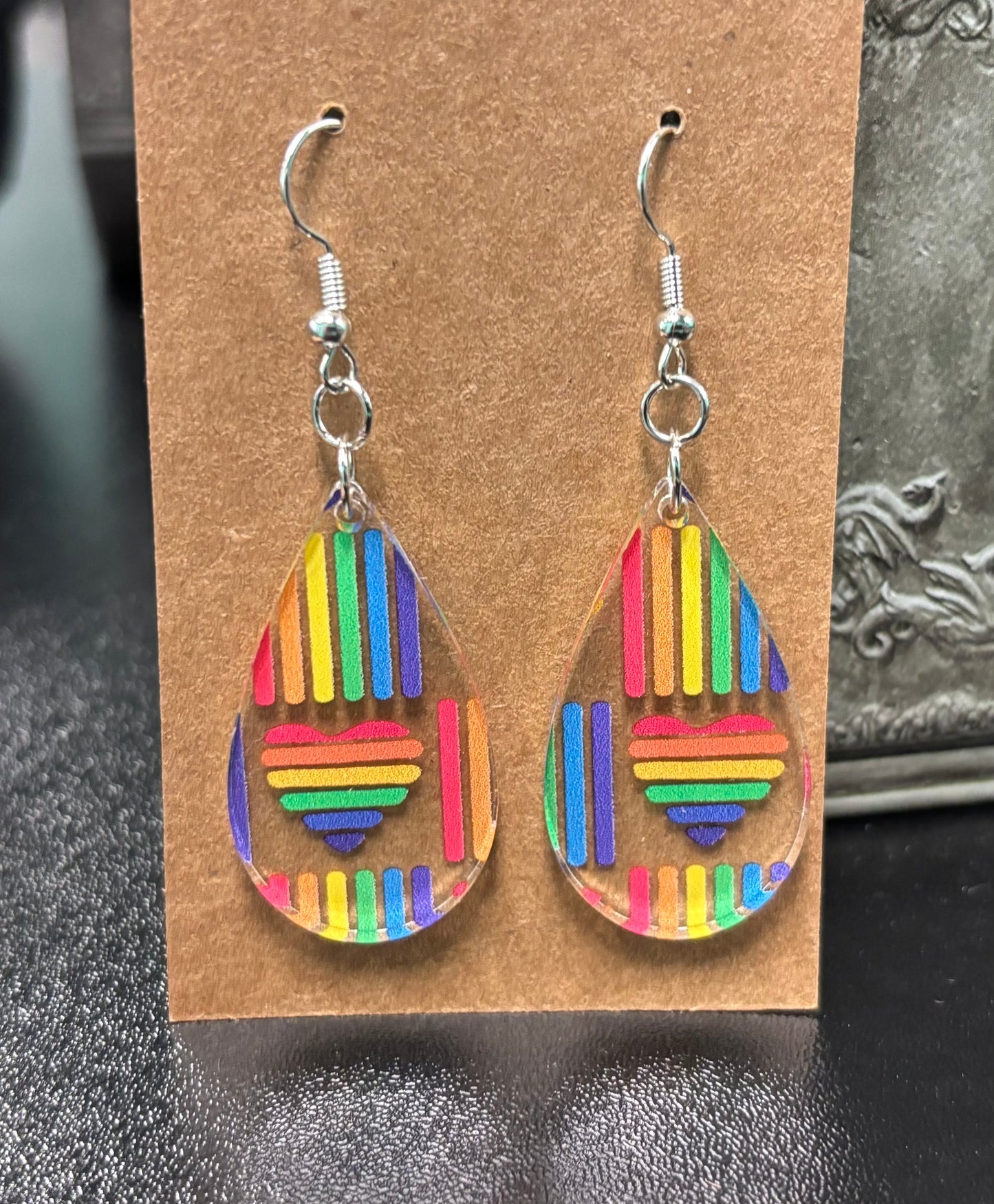 Pride Heart Drop - Earrings