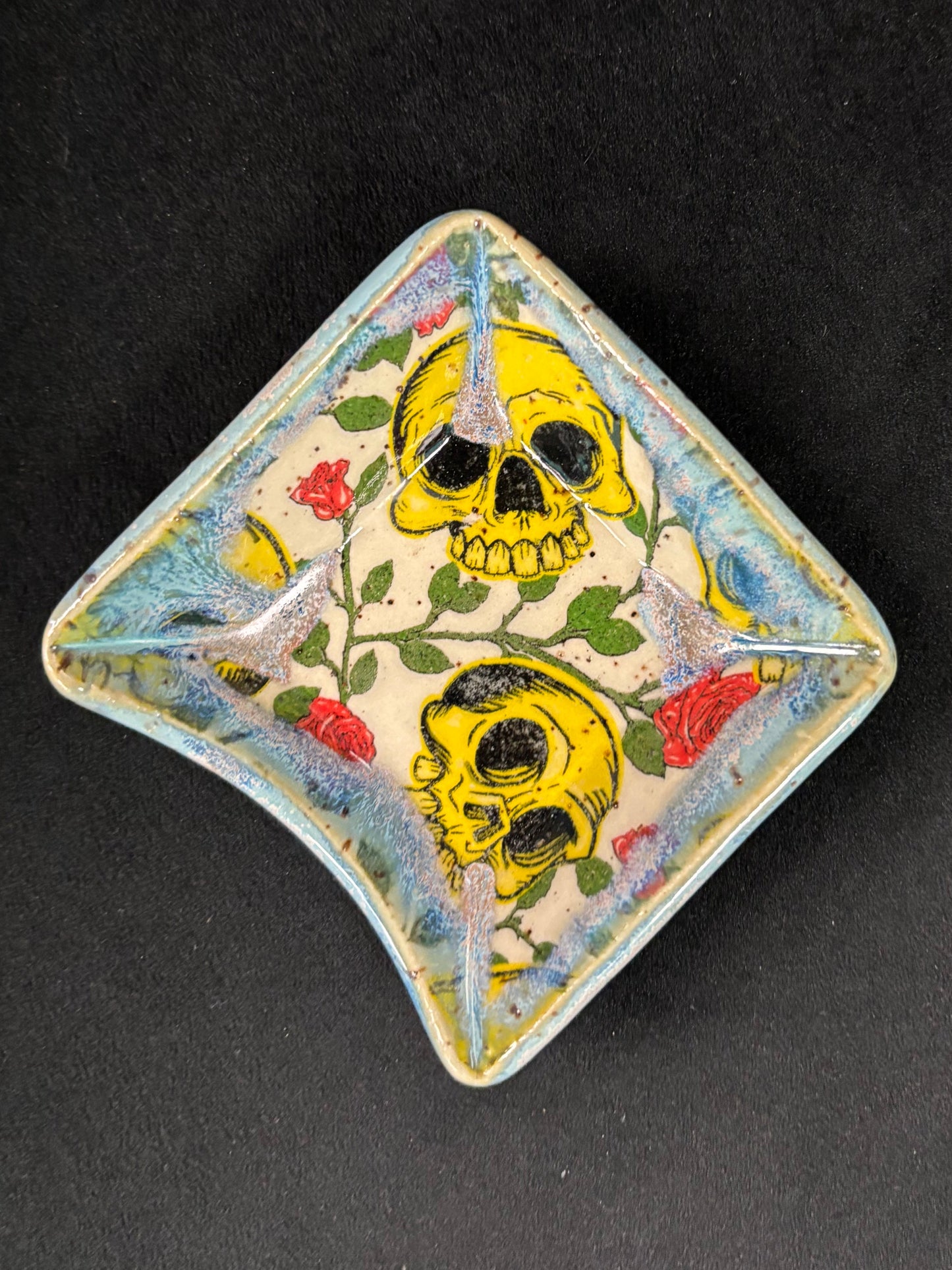 Yellow Skull Pattern - Ceramic Mug Set