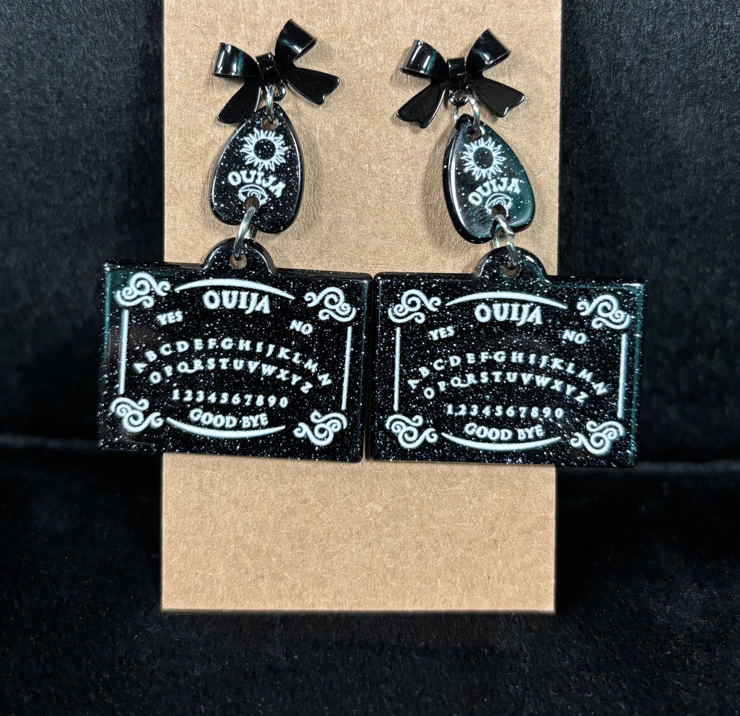 Ouija Board with Bow - Post Earrings