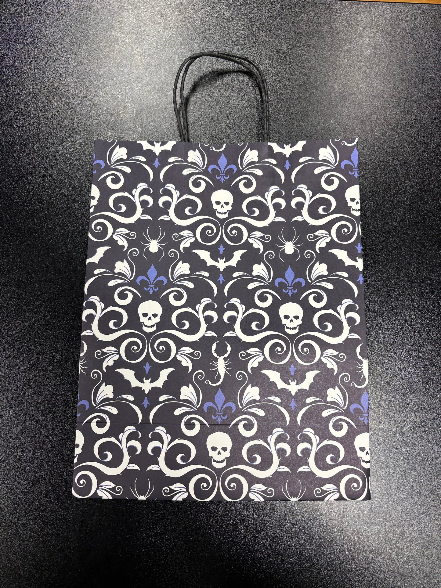 Gothic Skull Damask - Paper Gift Bag
