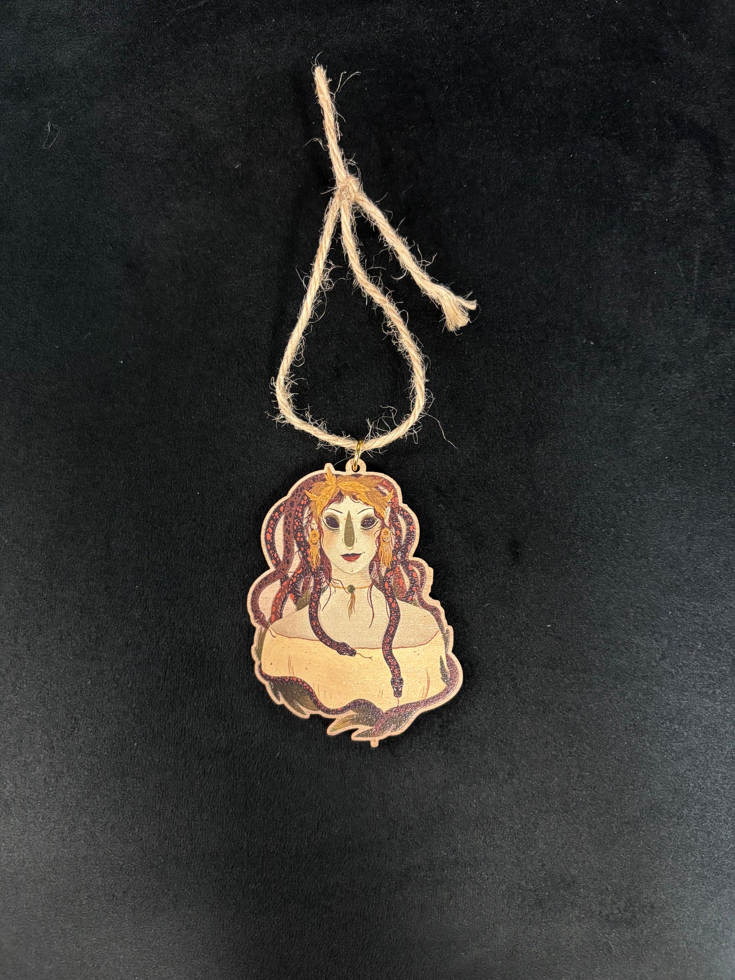 Wooden Medusa - Ornament