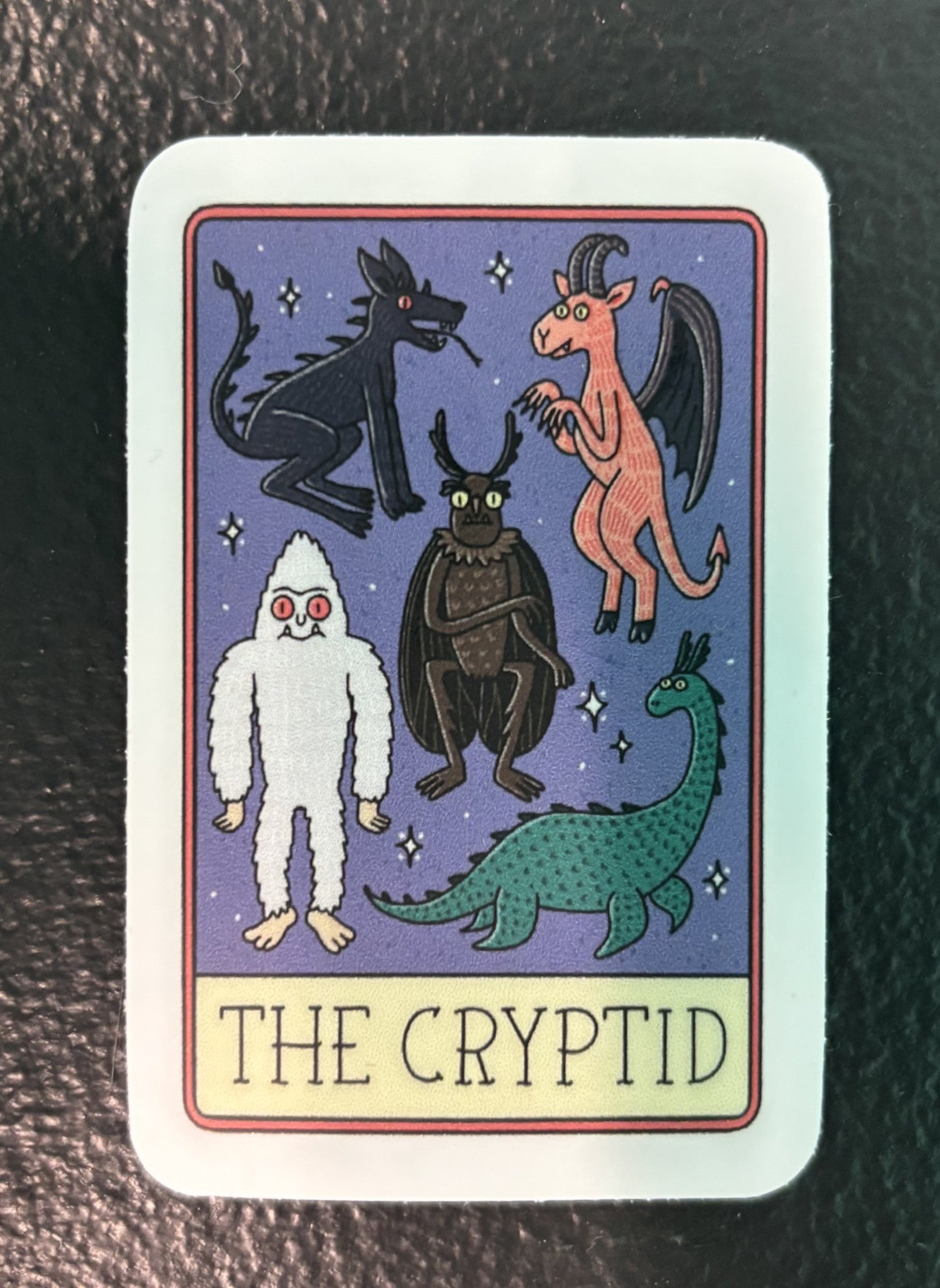 The Cryptid, Tarot Card - sticker