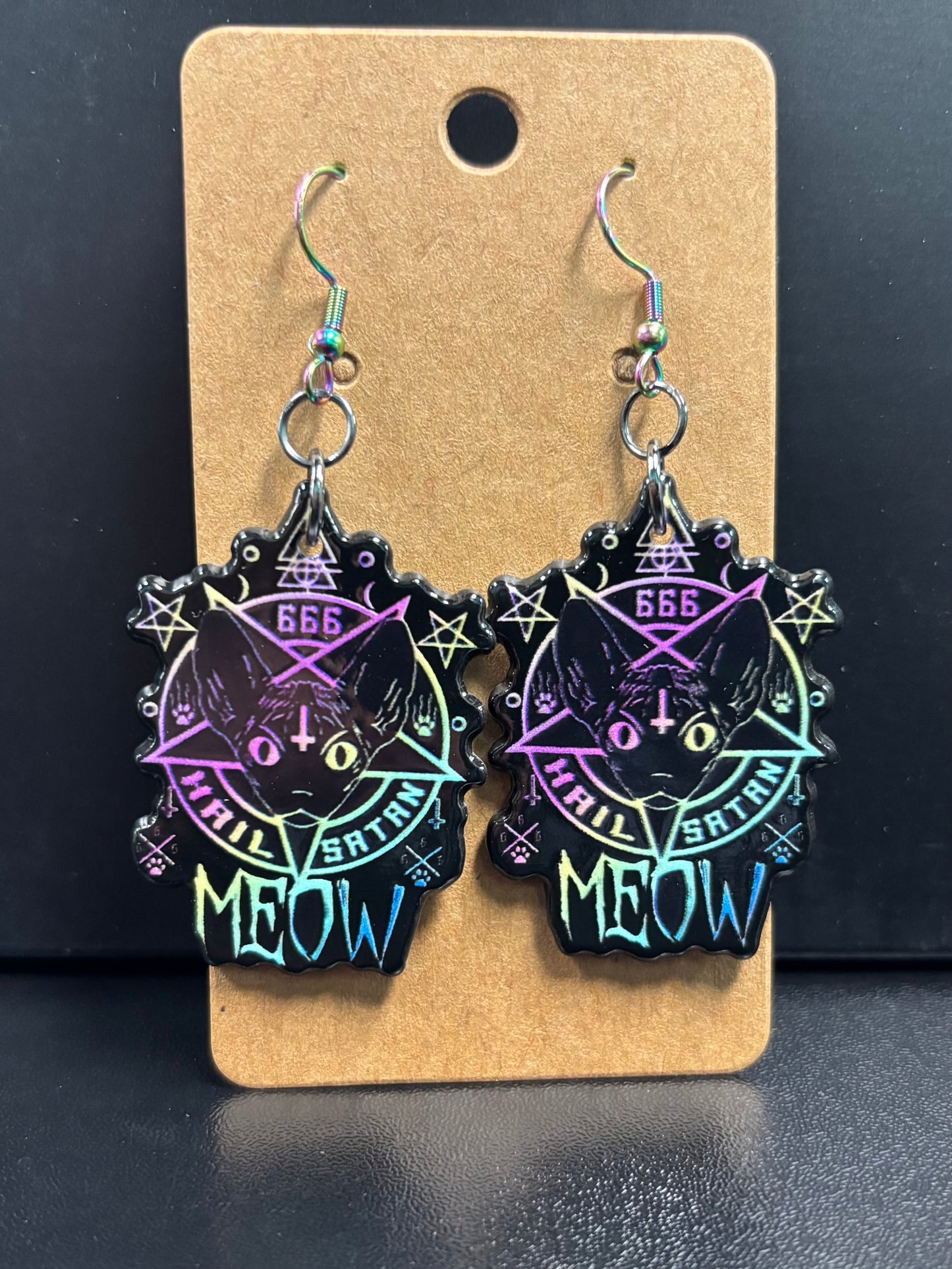 Satan Cat - Earrings