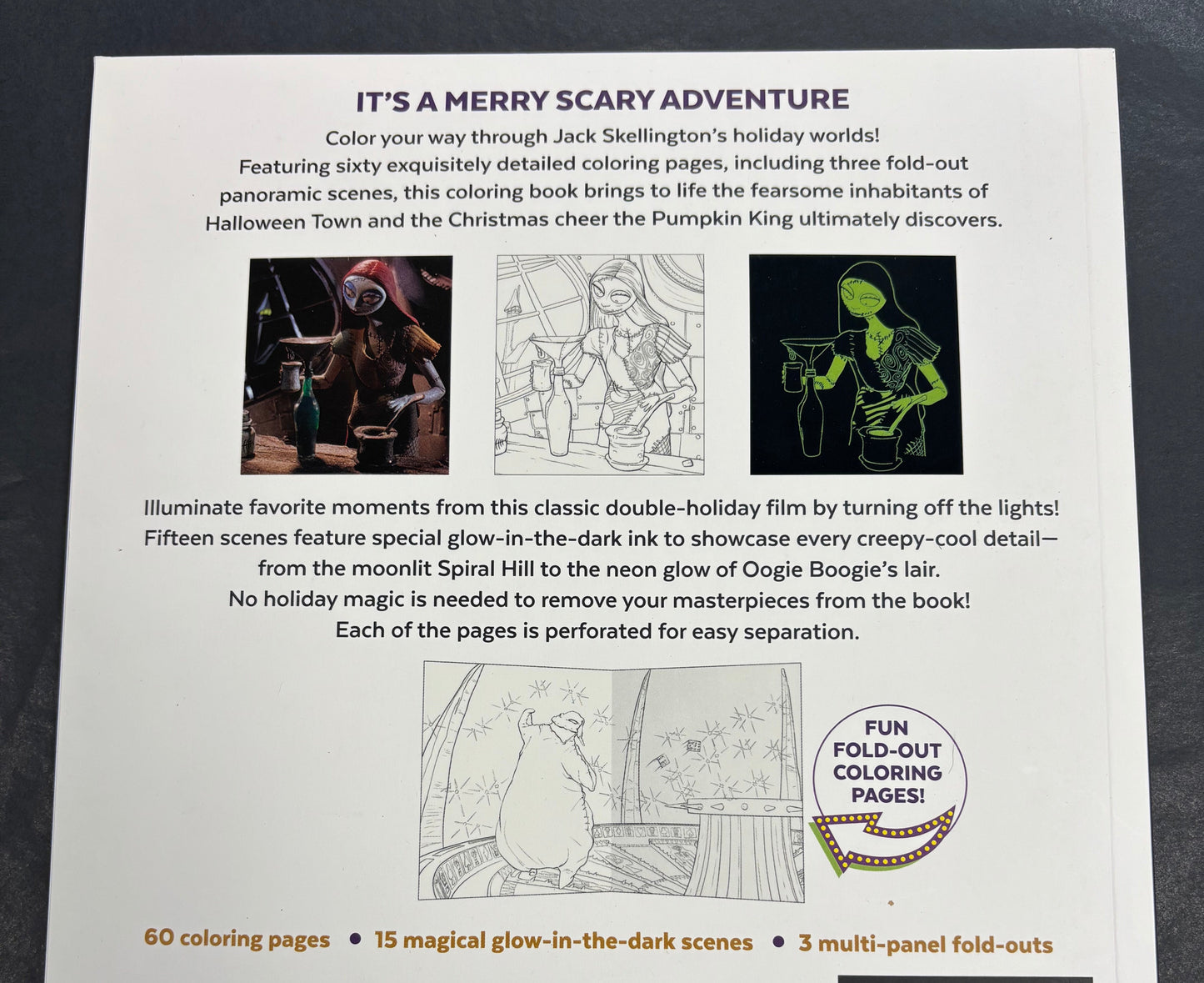 The Nightmare Before Christmas Glow in the Dark - Coloring Book