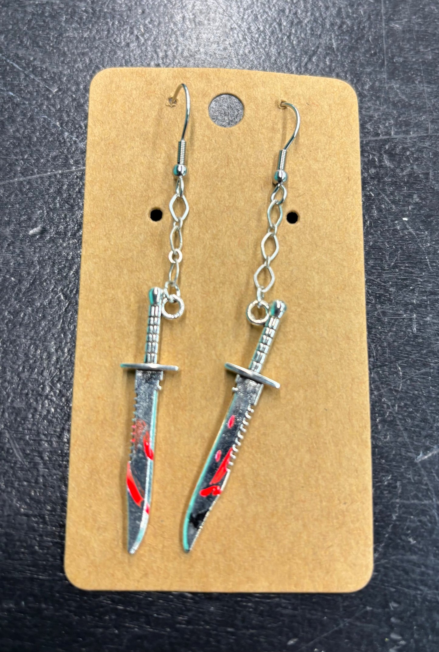 Bloody Knife - Metal Earrings