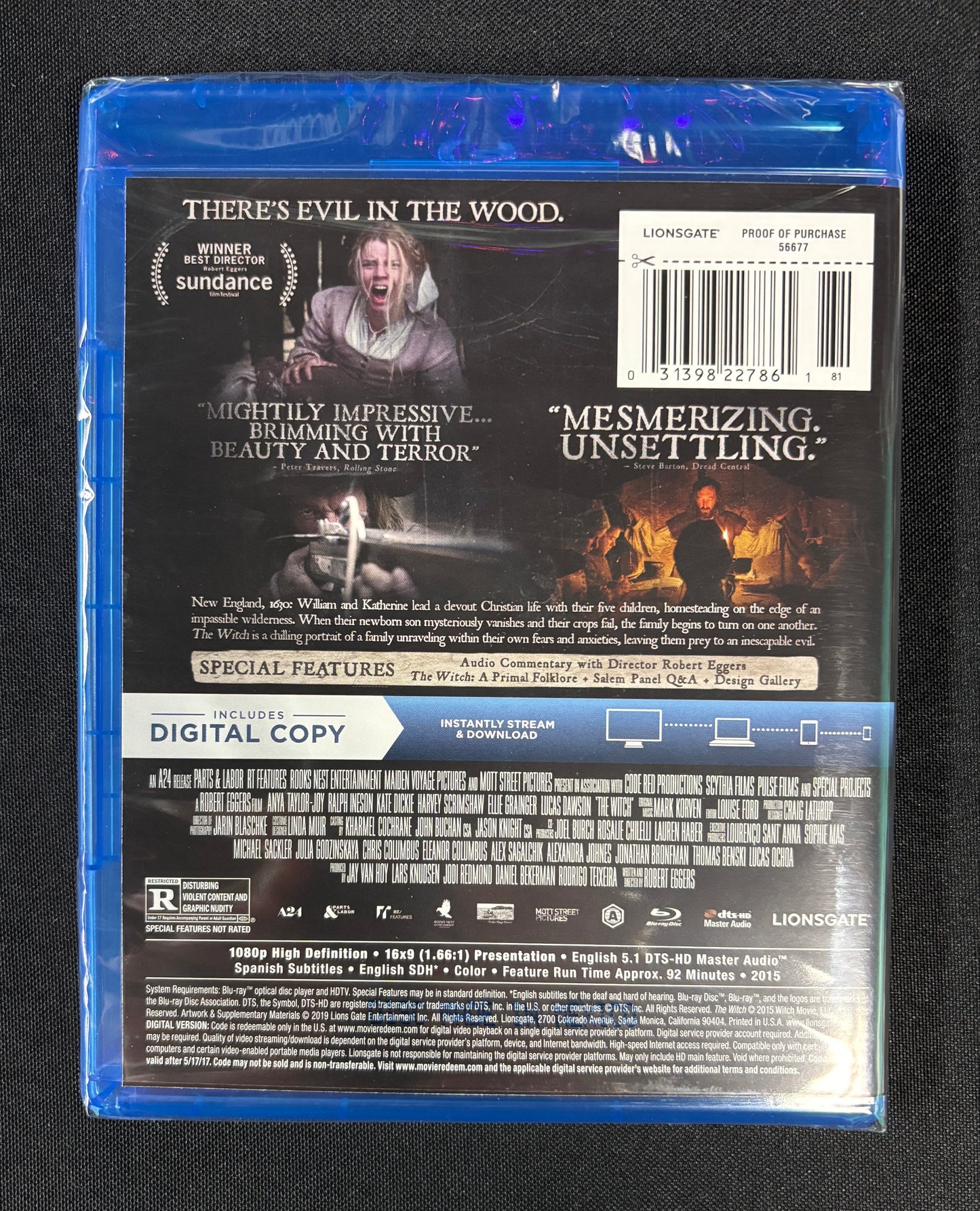 The Witch (2015) - Blu Ray - Blu Ray