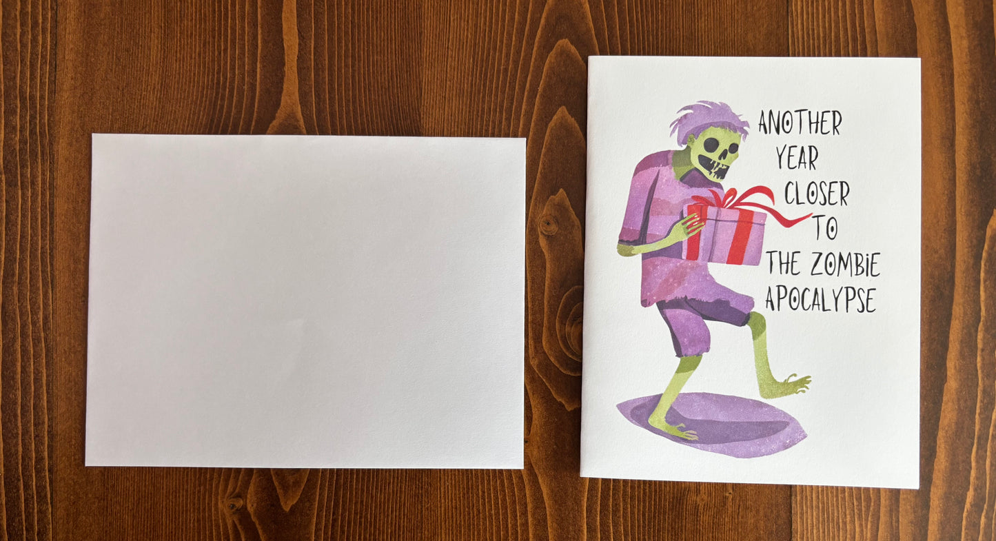 Zombie Apocalypse - Greeting Card