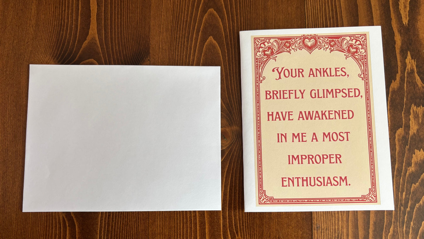 Your ankles - Greeting Card