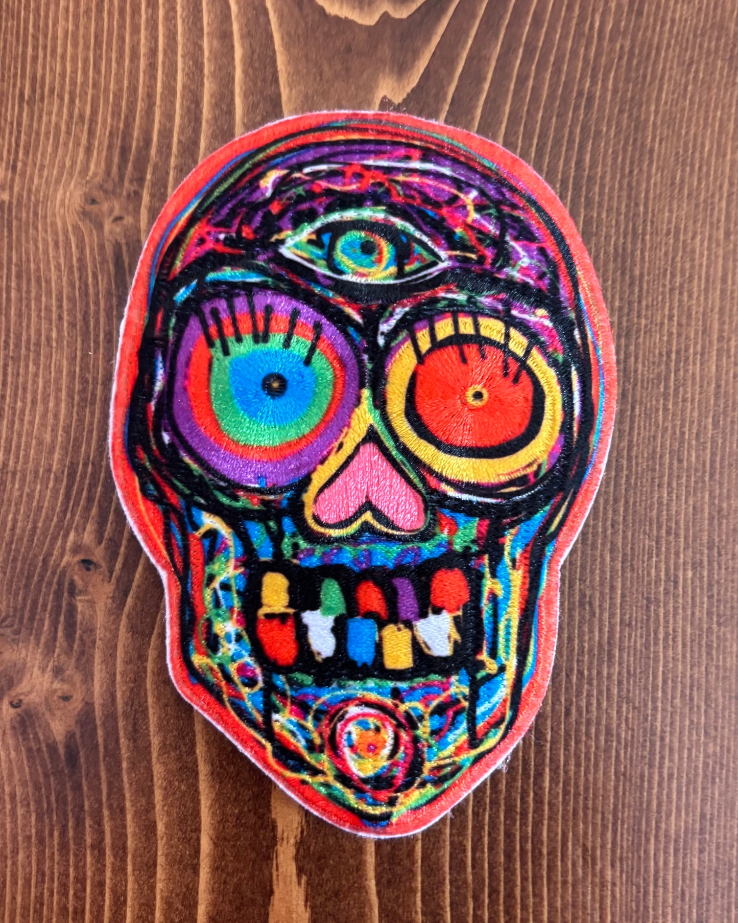 Psychedelic Skull Gallery Silverman Art - Patch