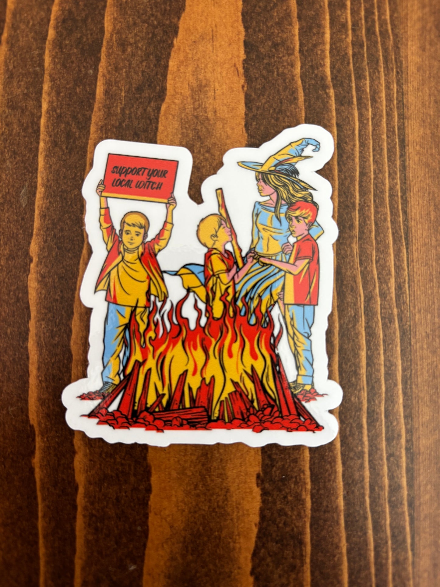 Support Your Local Witch - Sticker