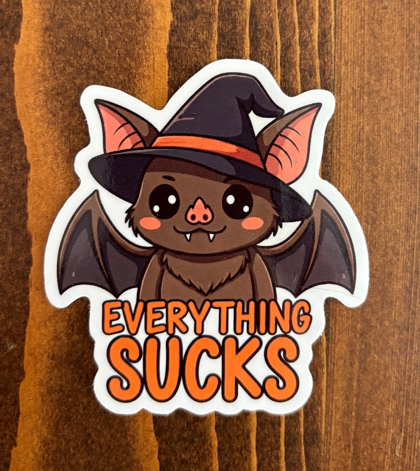 Everything Sucks Bat - Sticker