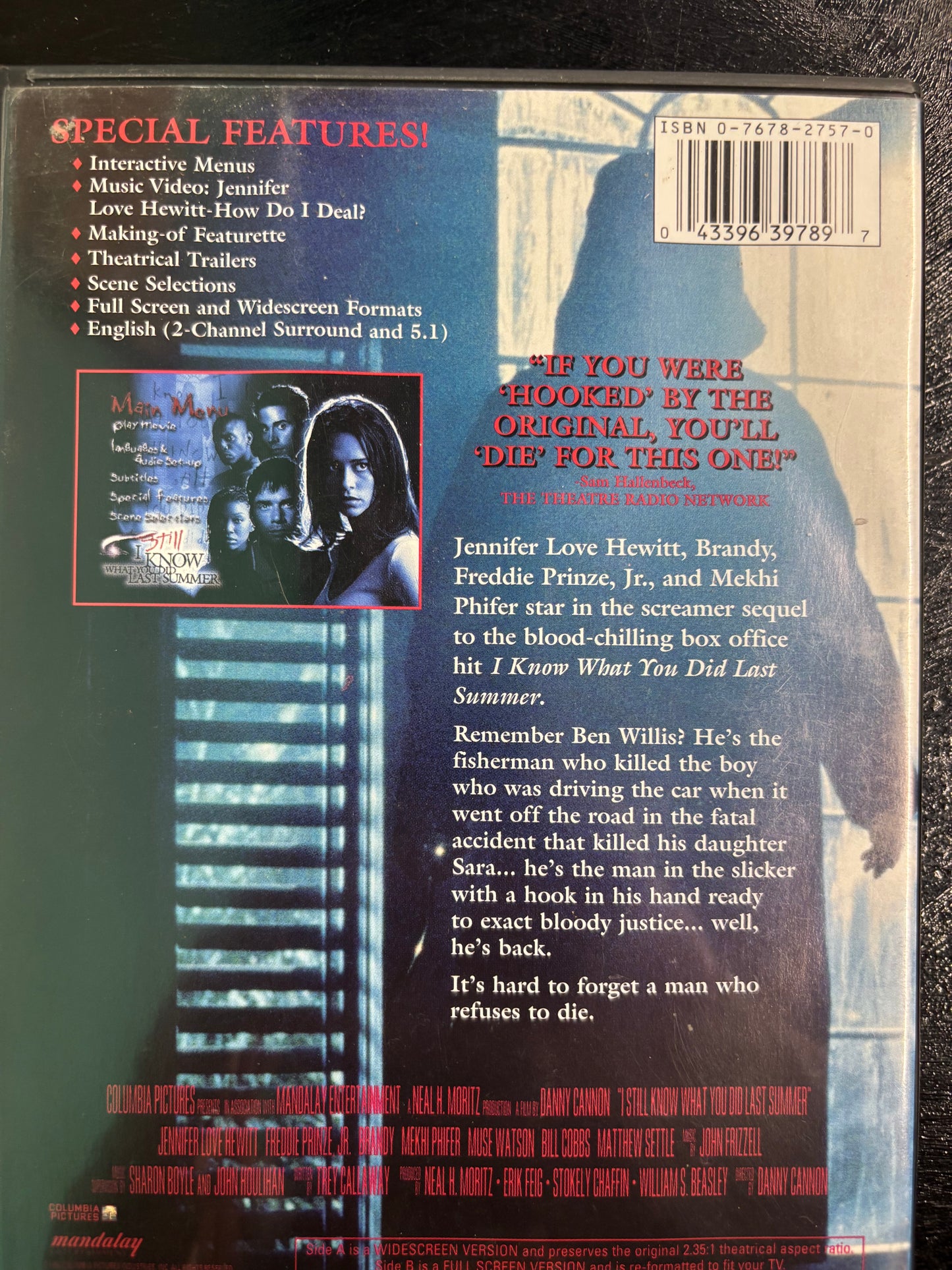 I Still Know What You Did Last Summer (1998) - DVD -used