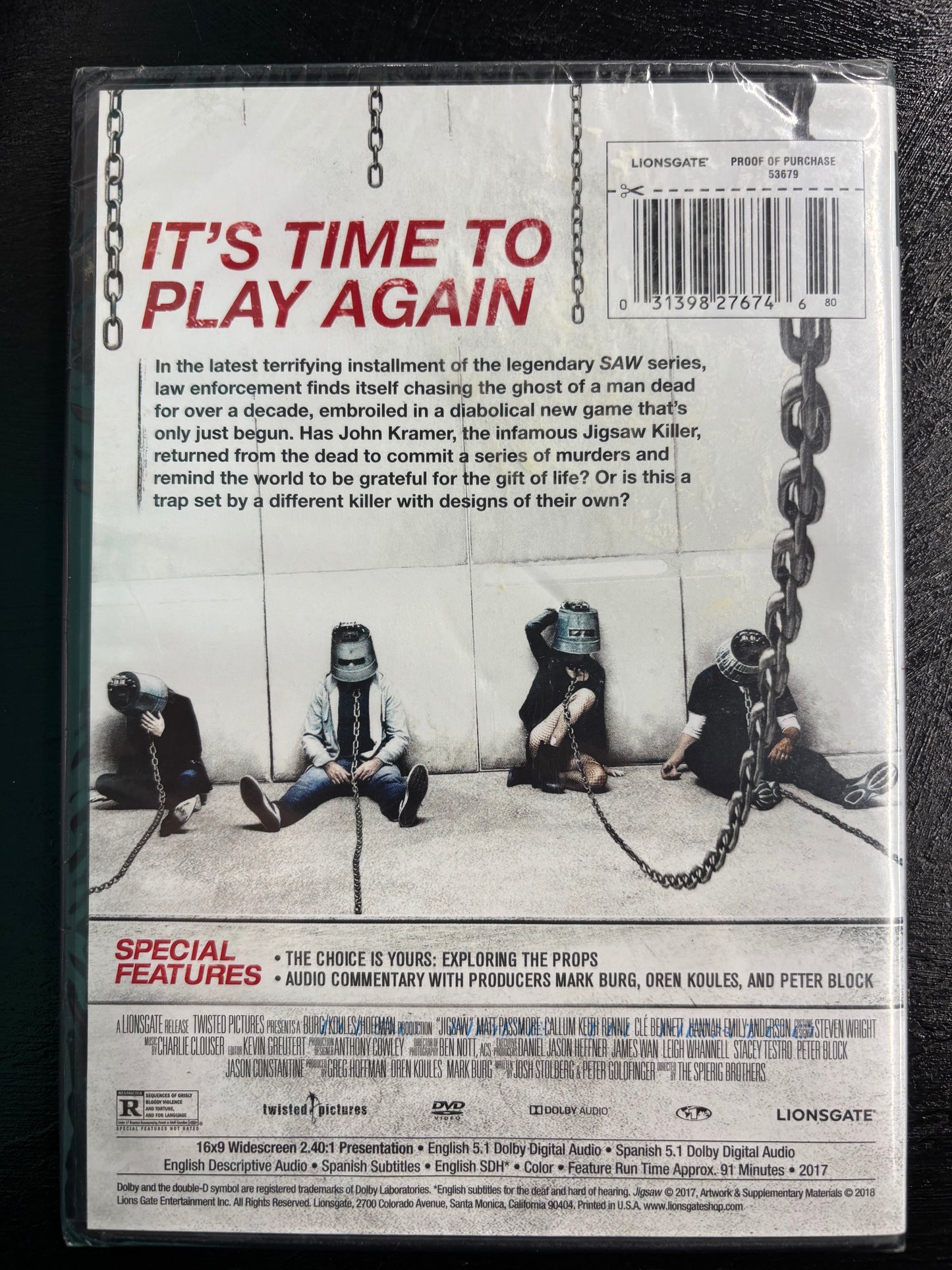 Jigsaw (2017) - DVD - new