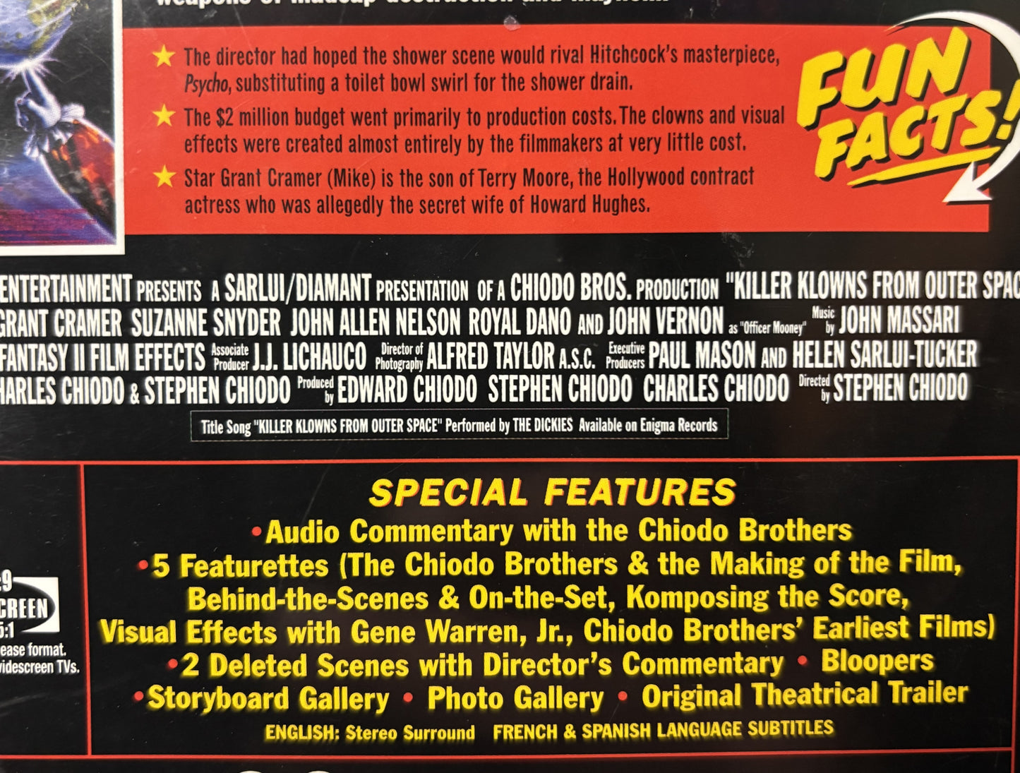 Killer Klowns From Outer Space (1988) - DVD - used