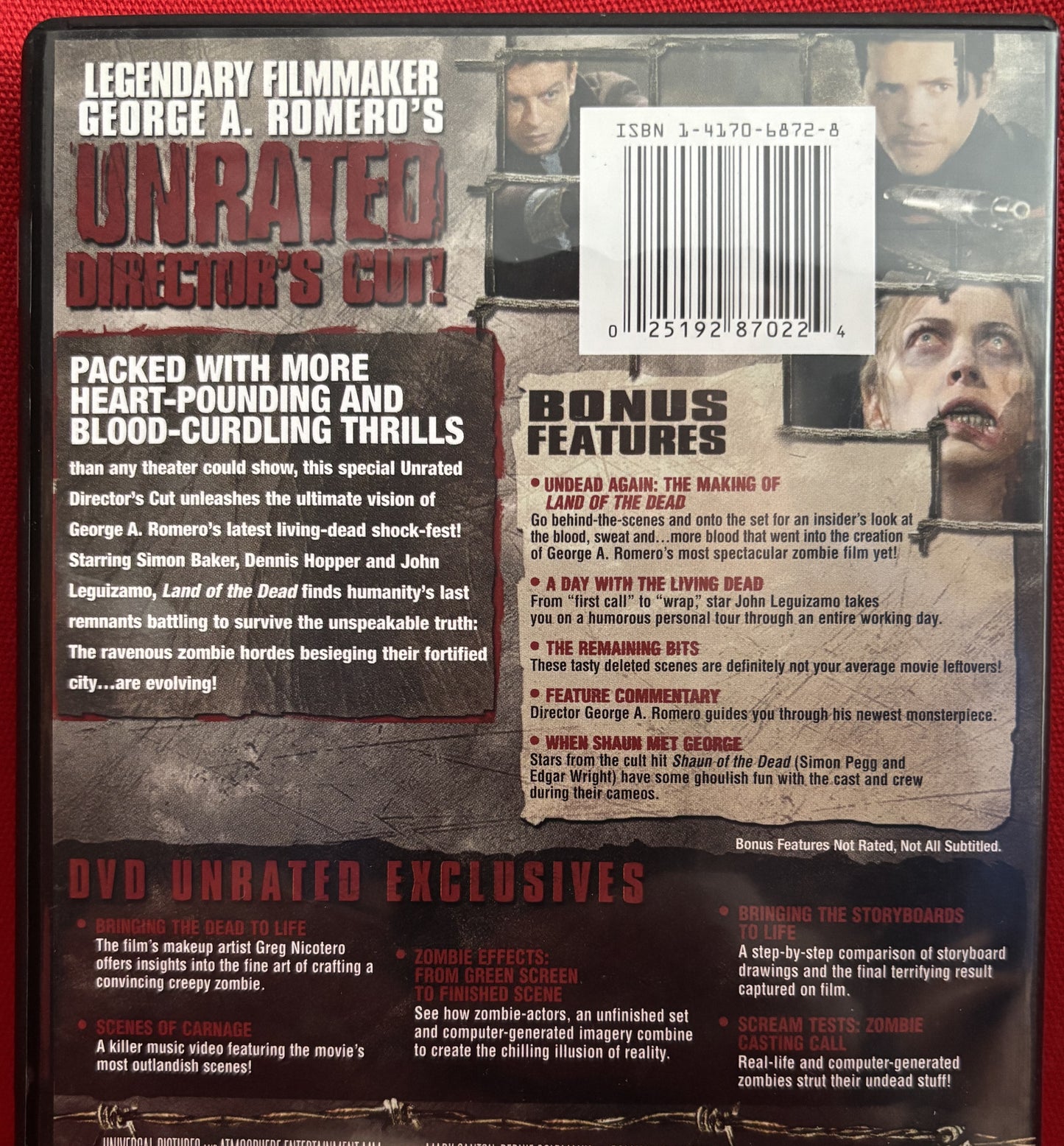 Land of the Dead (2005) -DVD - used