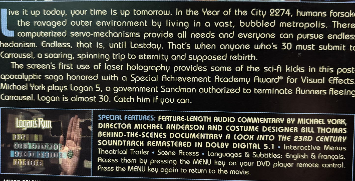 Logan's Run (1976) - DVD - used