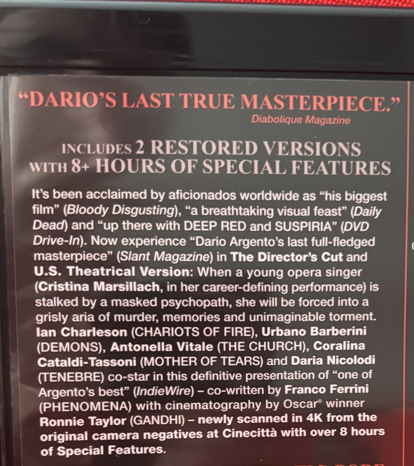 Opera (1987) - Blu-Ray - Used