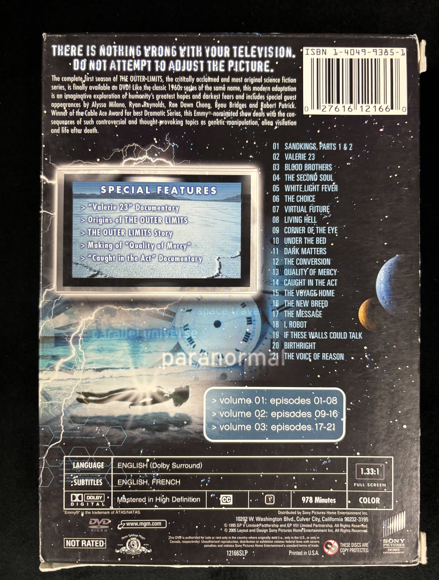 The Outer Limits: Season One (1995) - DVD - used