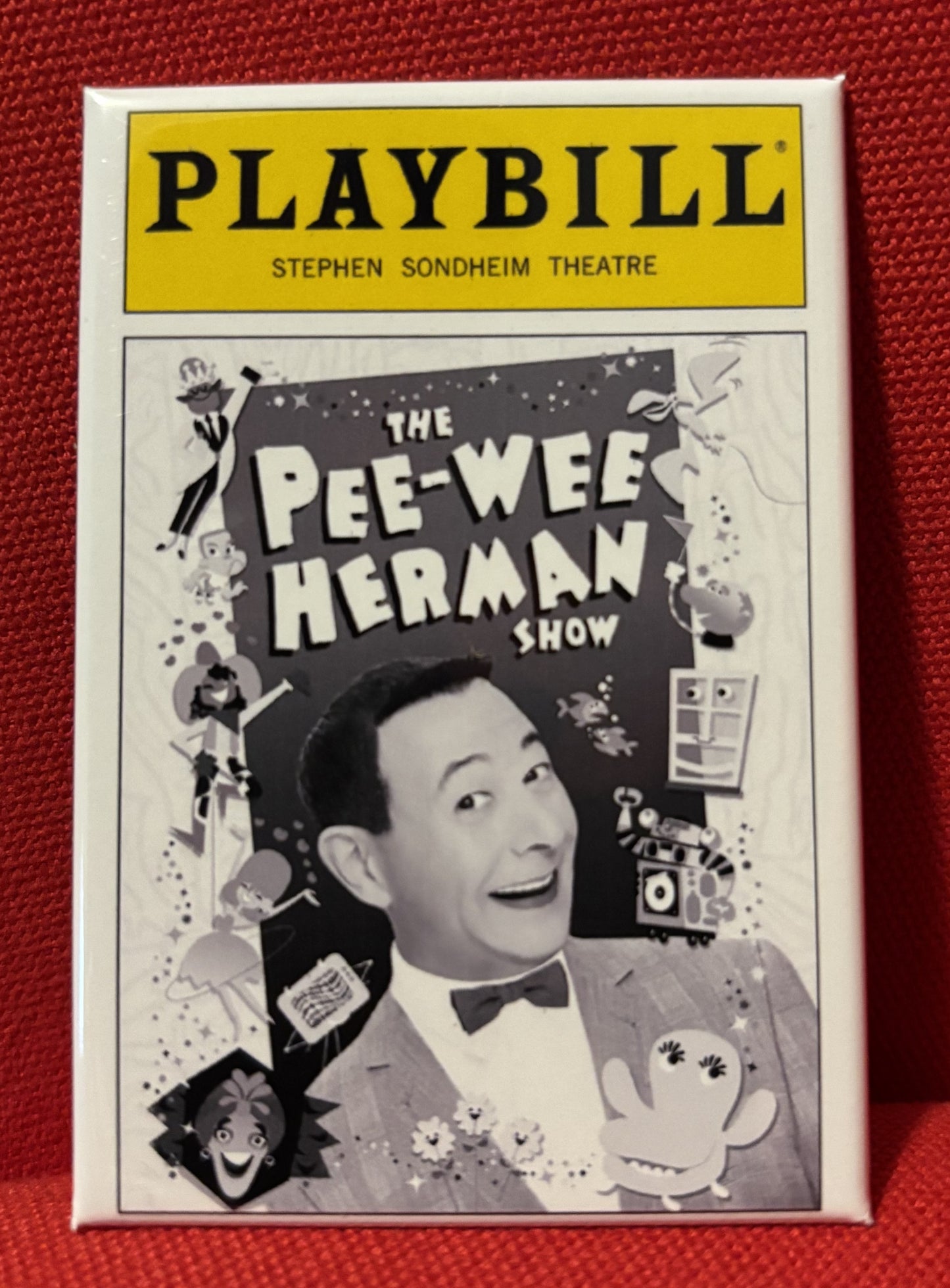 Pee Wee Herman Playbill - magnet