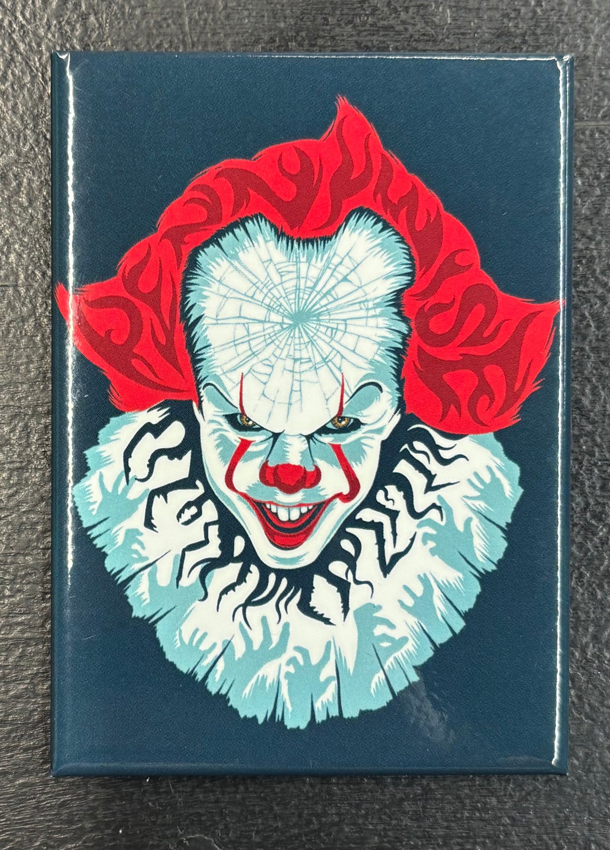 Pennywise, teal background - magnet