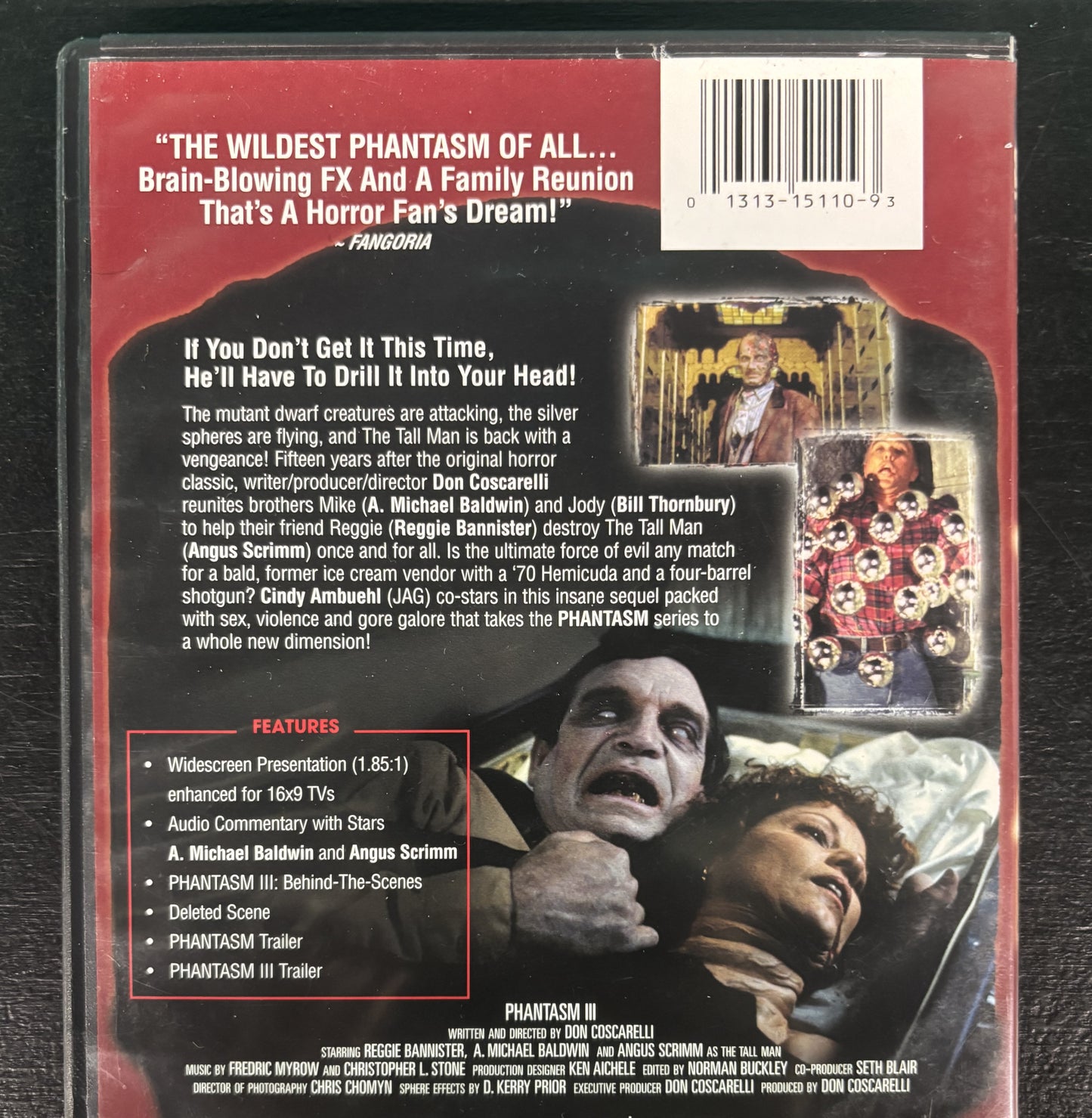 Phantasm 3: Lord of the Dead (1994) - DVD - used