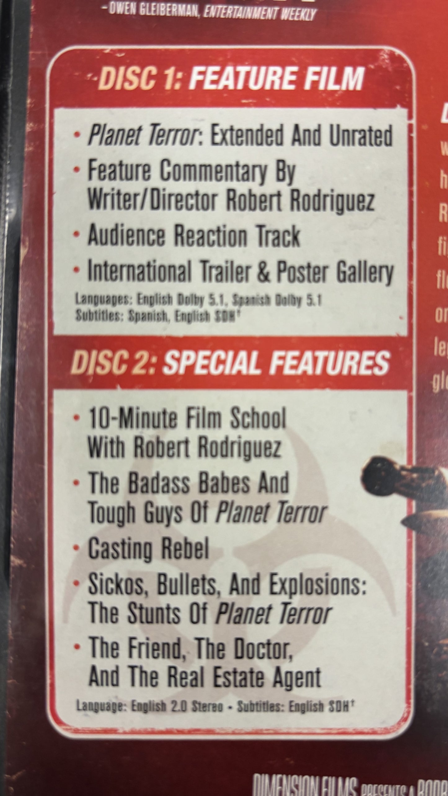 Planet Terror (2007) - DVD - used