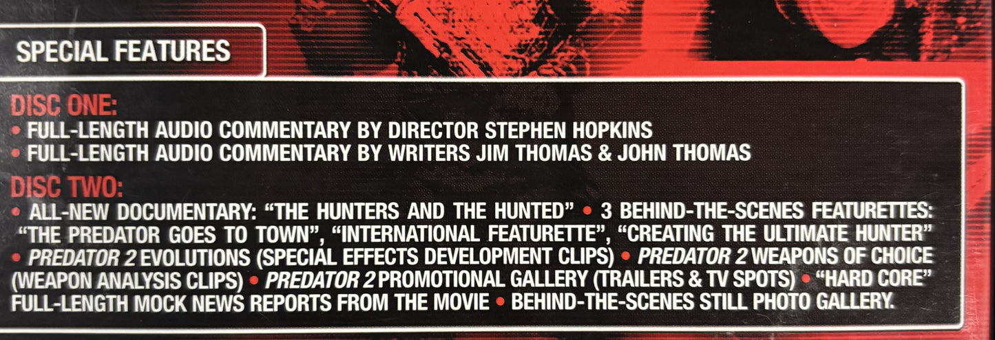 Predator 2: Special Edition (1990) - DVD - used