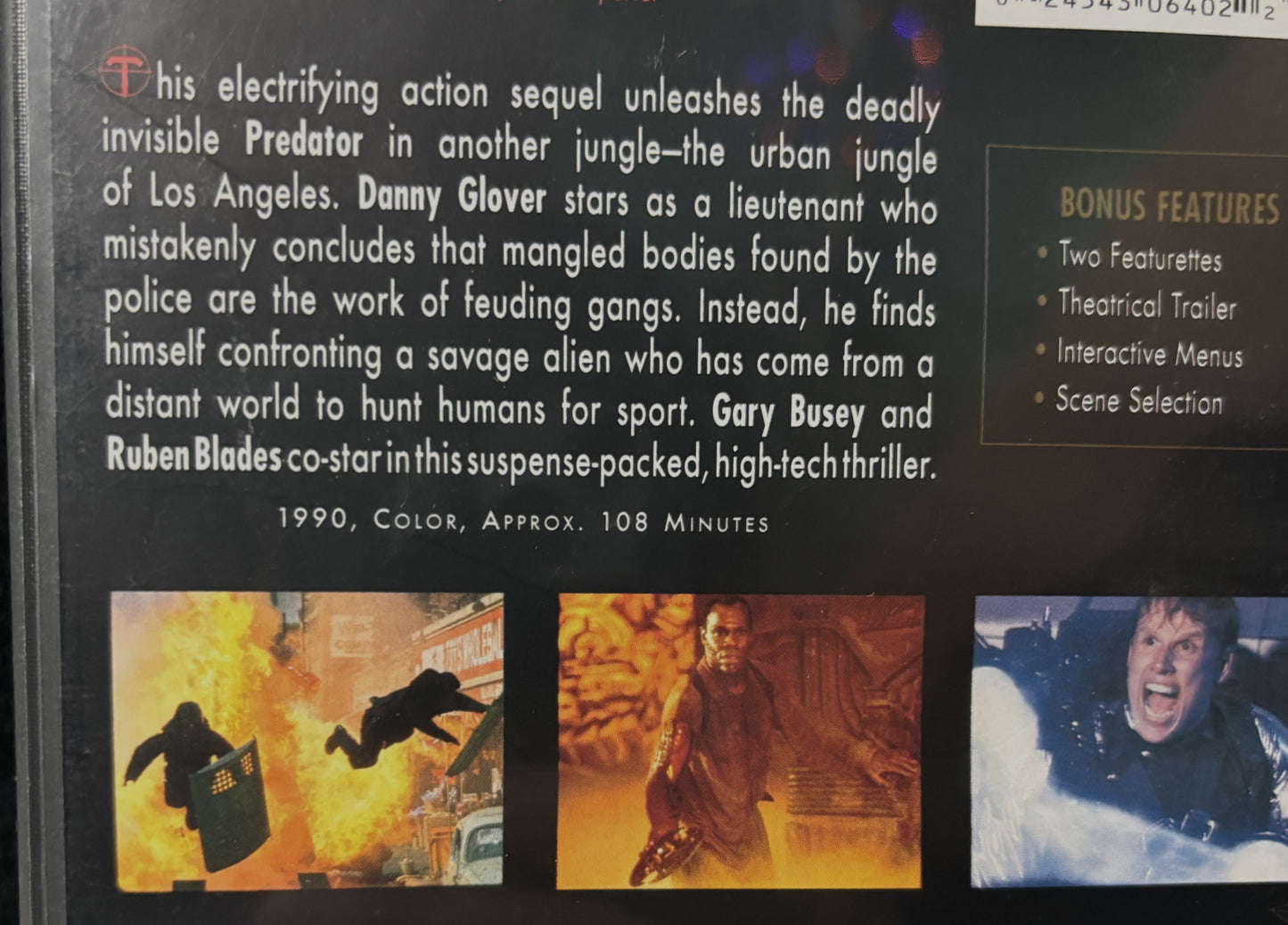 Predator 2 (1990) - DVD - used