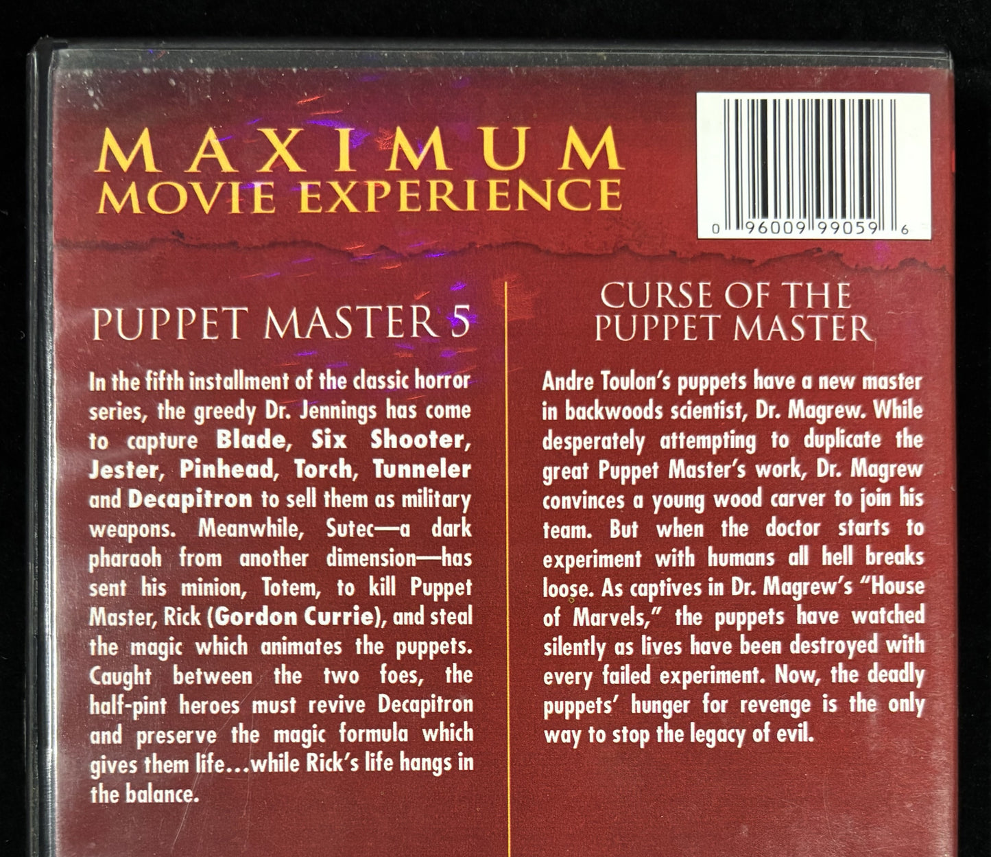 Puppet Master, Double Feature - DVD - used