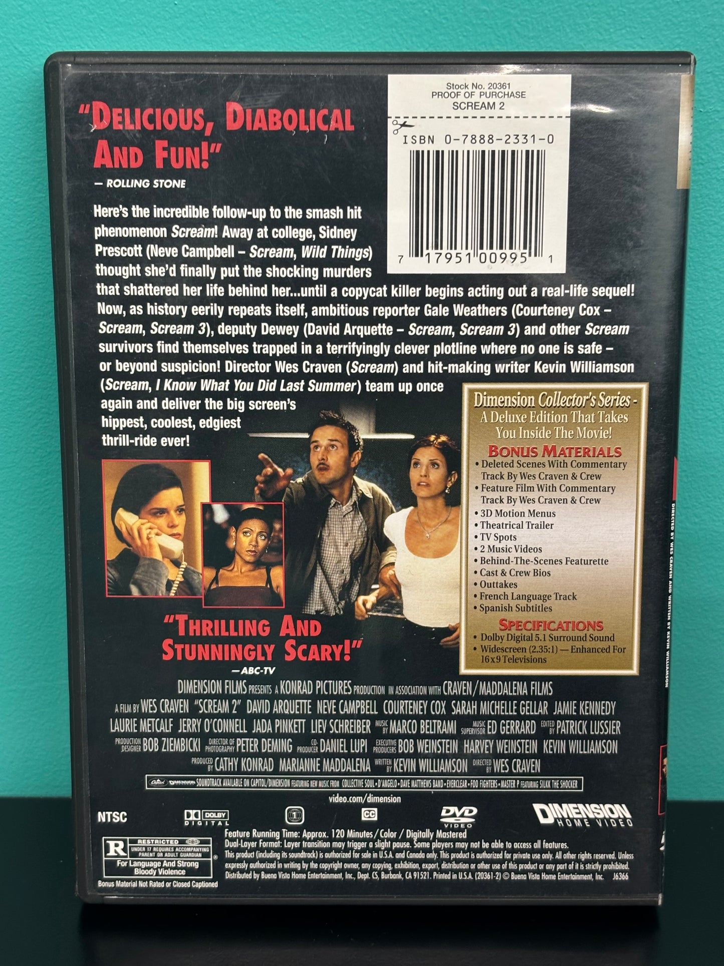 Scream 2 (1997) - DVD - used