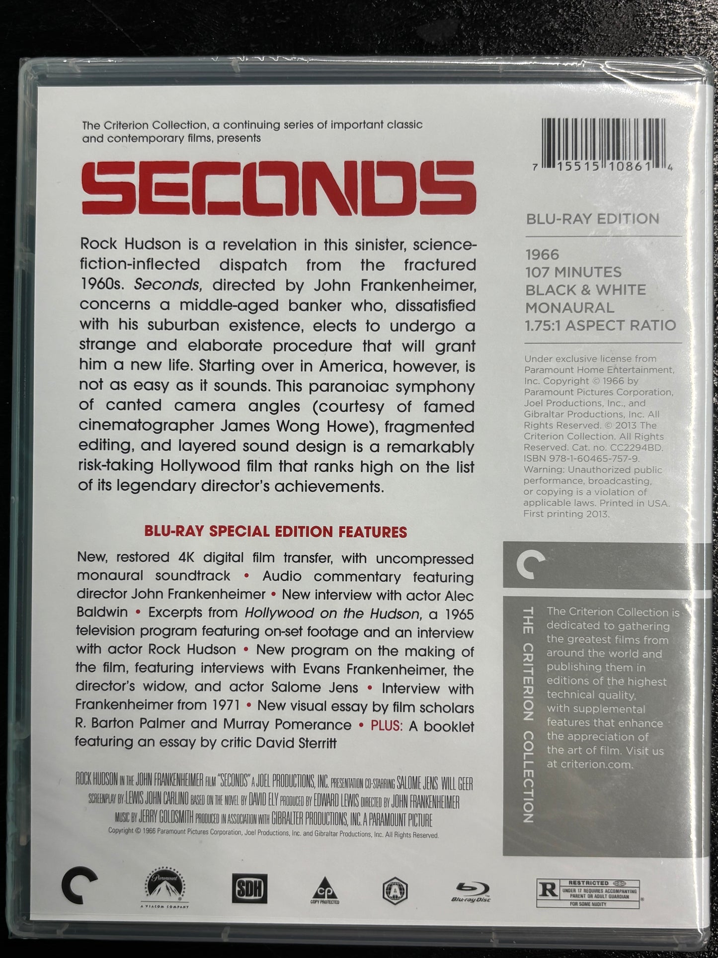 Seconds (1966) - Blu-ray - new