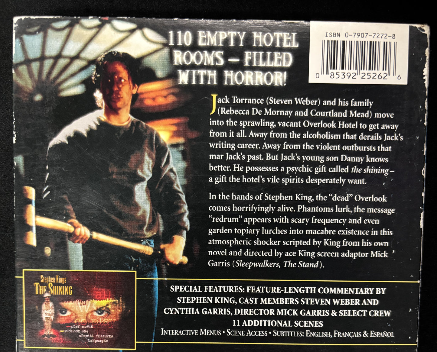 The Shining TV mini-series (1997) - DVD -used