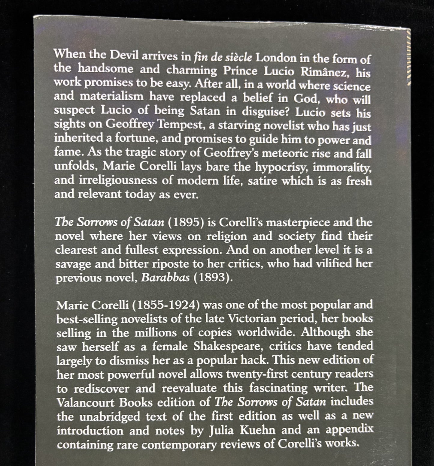 The Sorrows of Satan - book