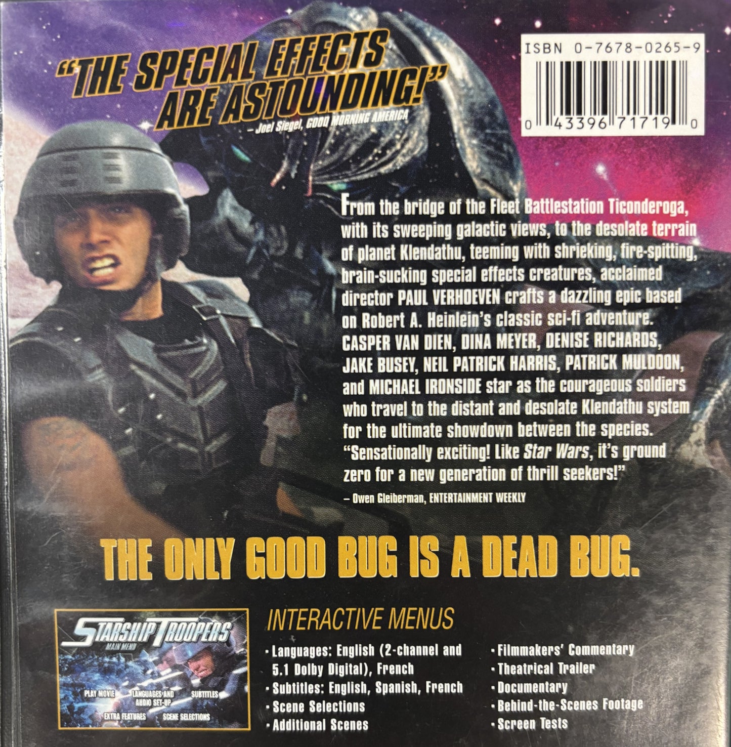 Starship Troopers (1997) - DVD - used