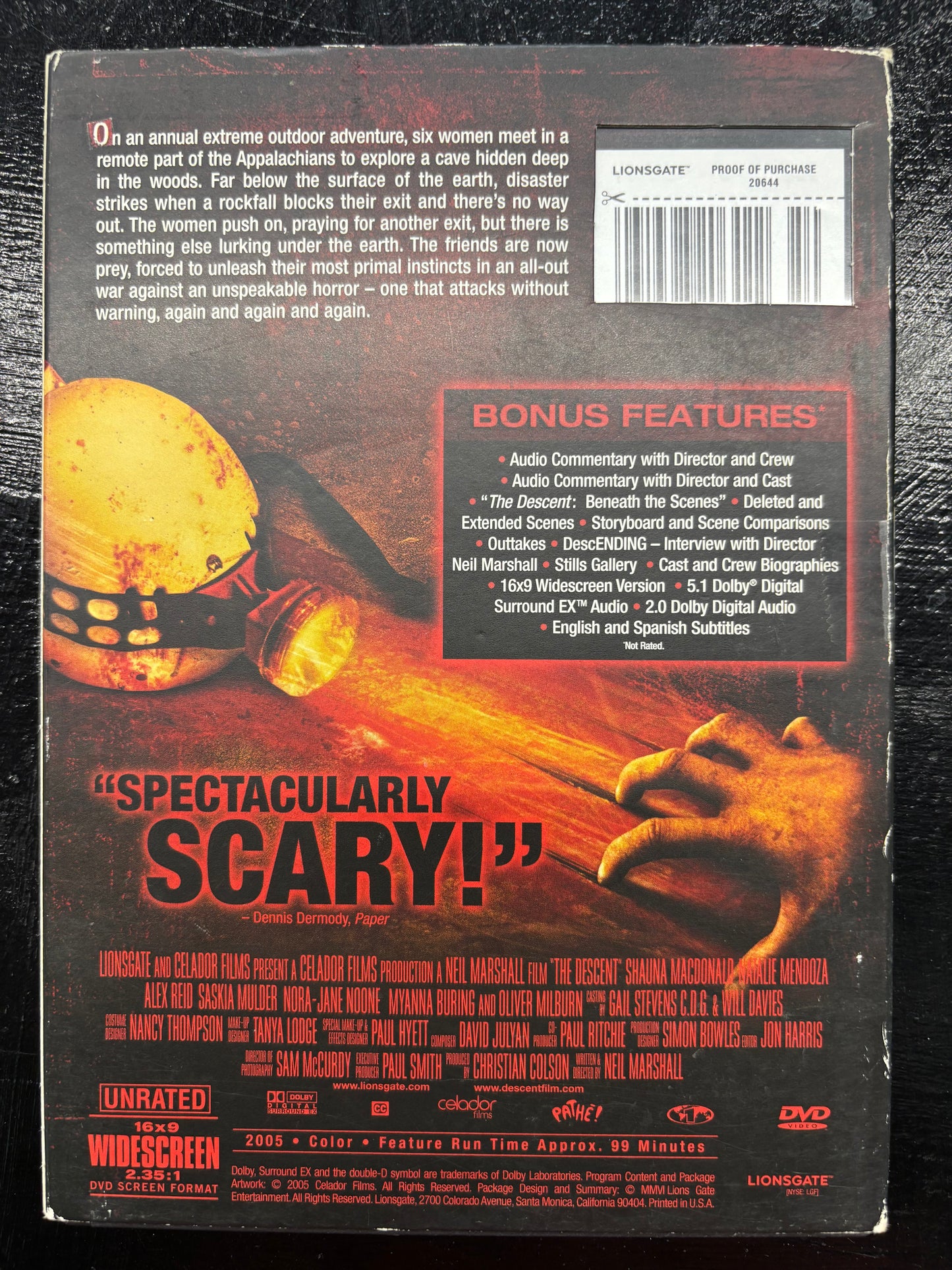 The Descent (2005) - DVD - Used