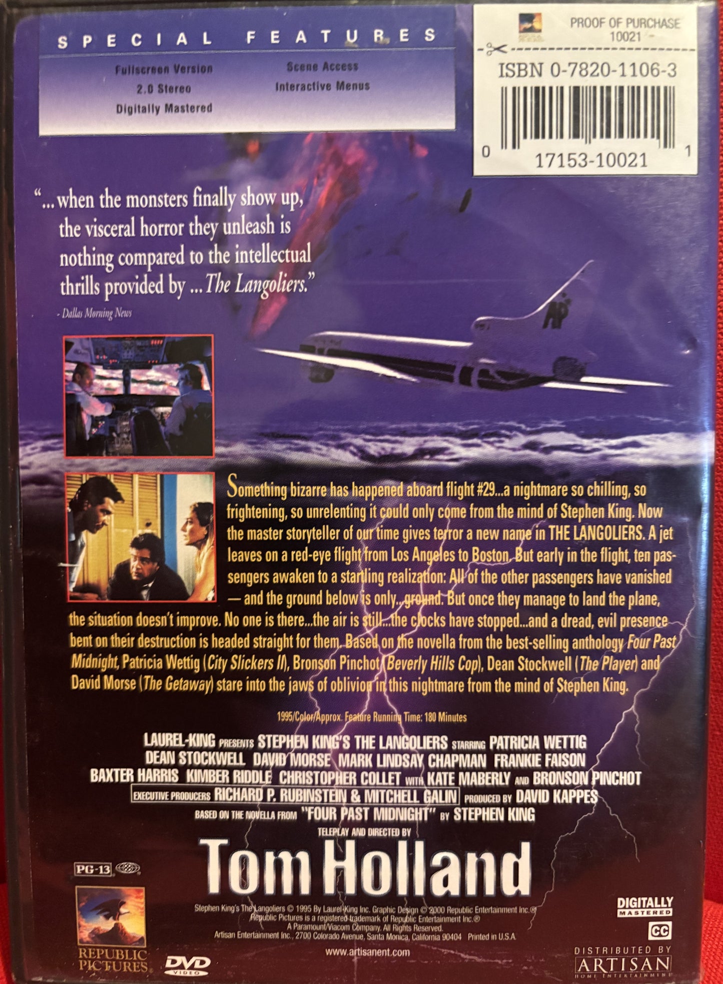 The Langoliers (1995) - DVD - used