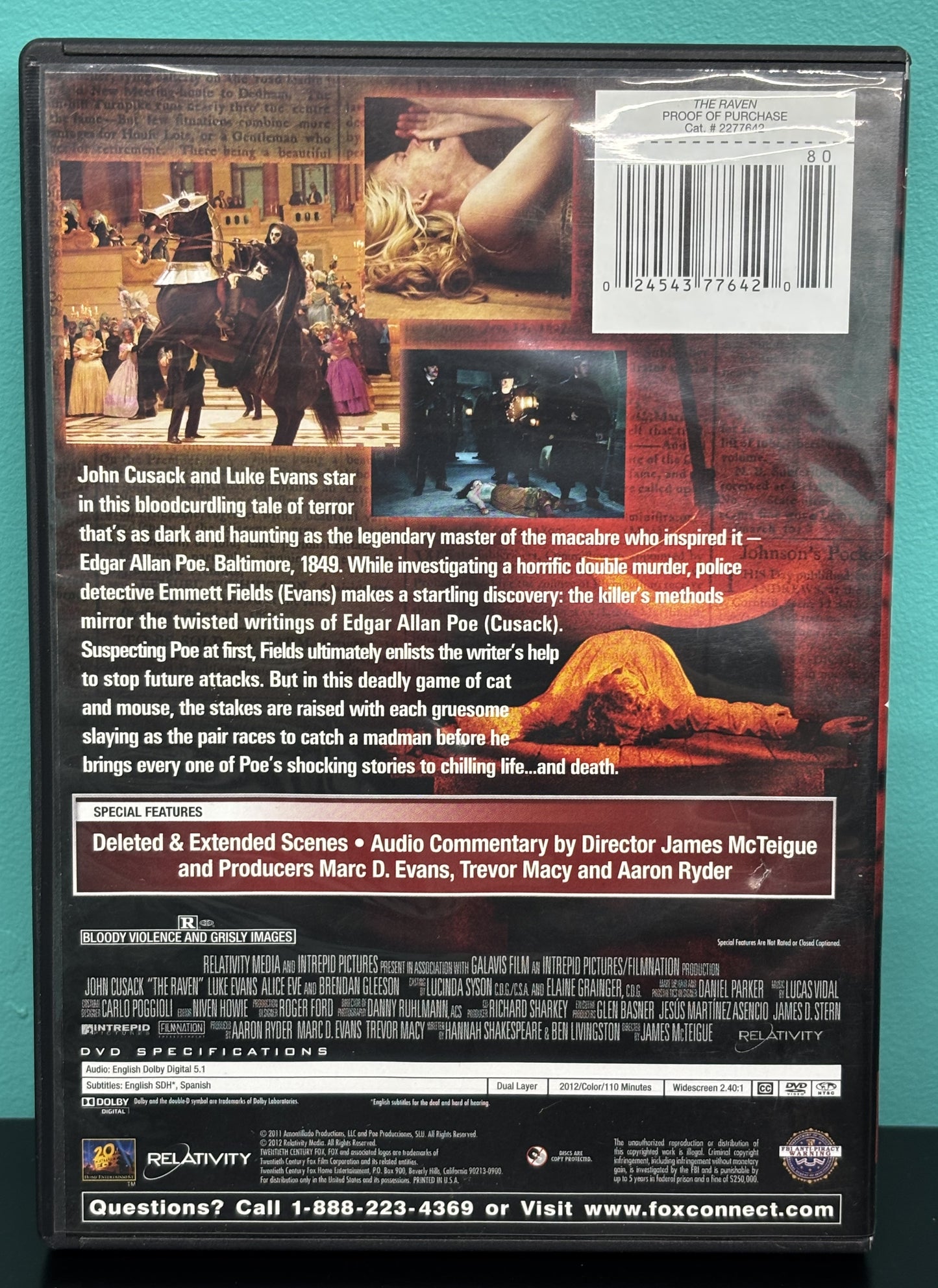 The Raven (2012) - DVD - used
