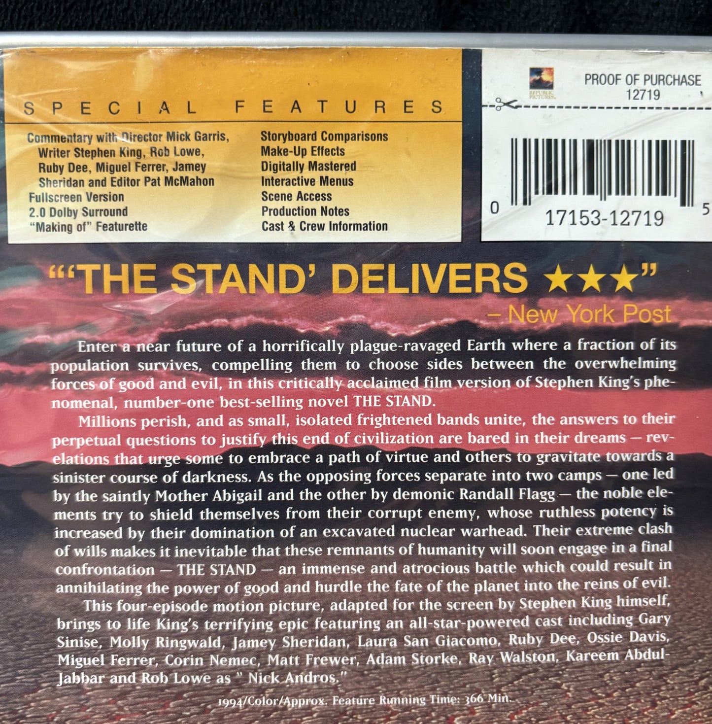 The Stand (1994) - DVD - used