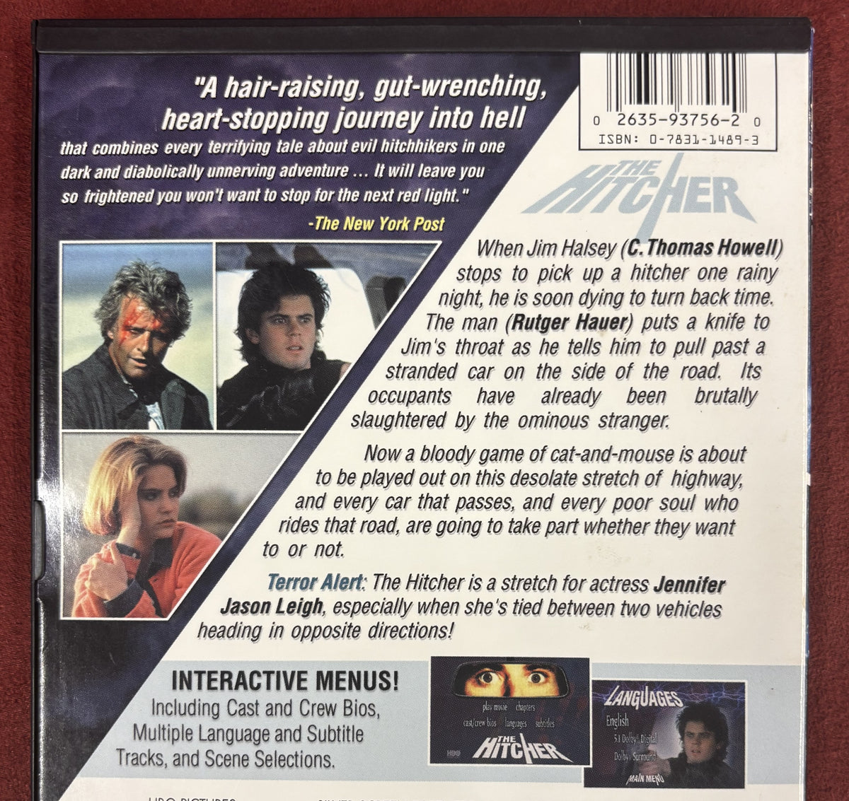 The Hitcher (1986) - DVD - used