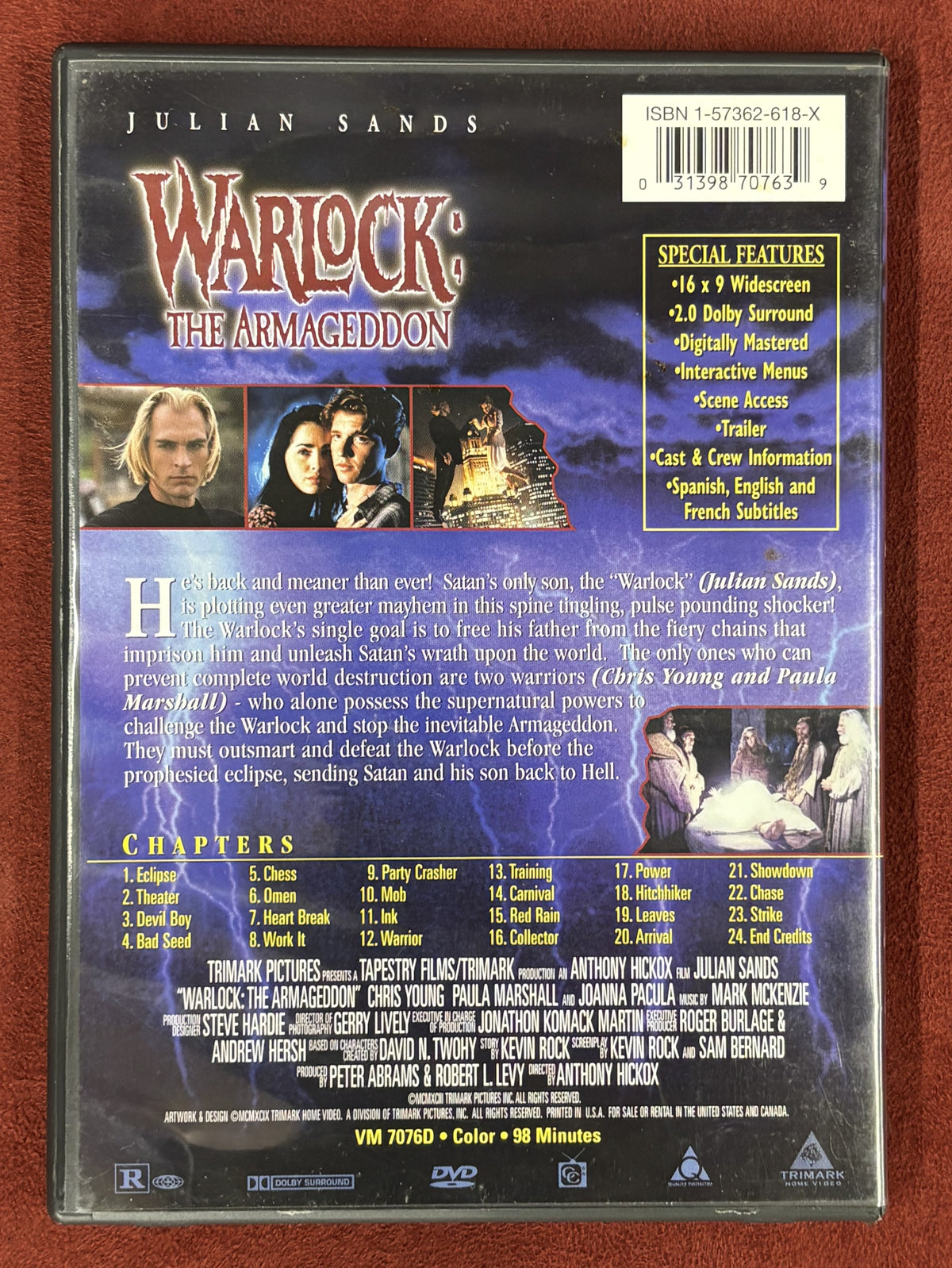 Warlock: The Armageddon (1993) - DVD - used
