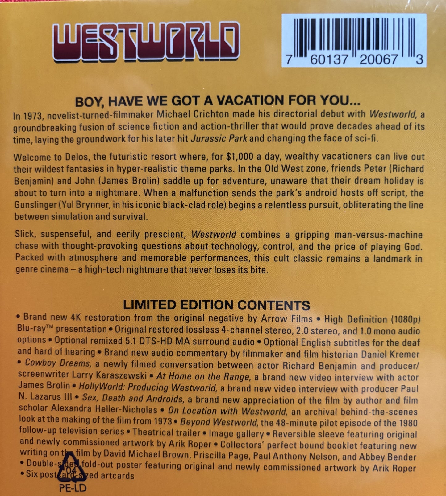 Westworld (1973) - Blu-ray & 4K - new