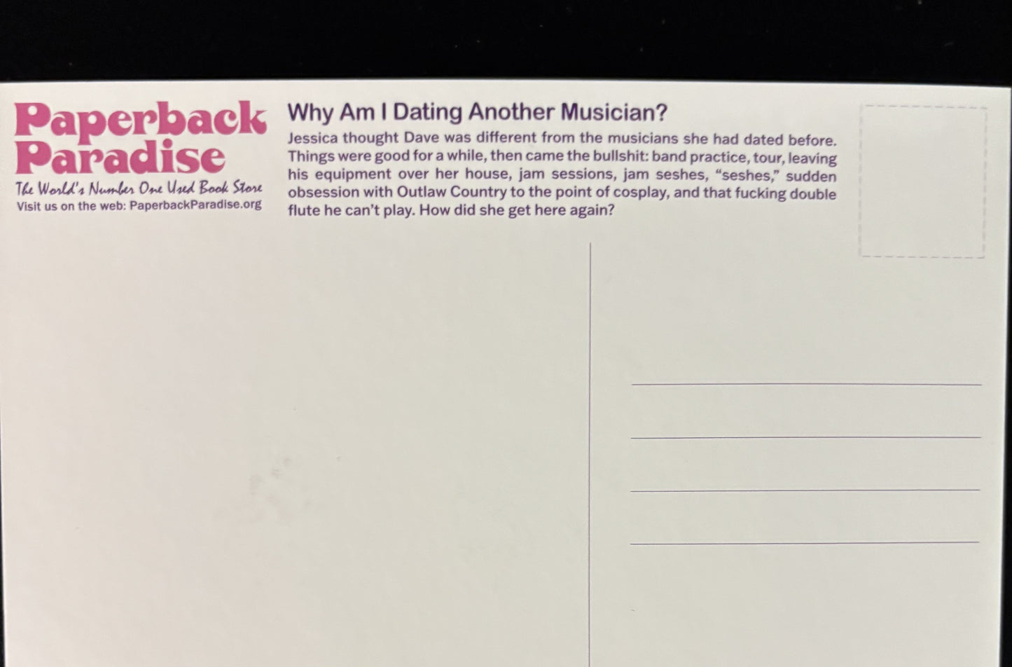 Why Am I Dating - postcard