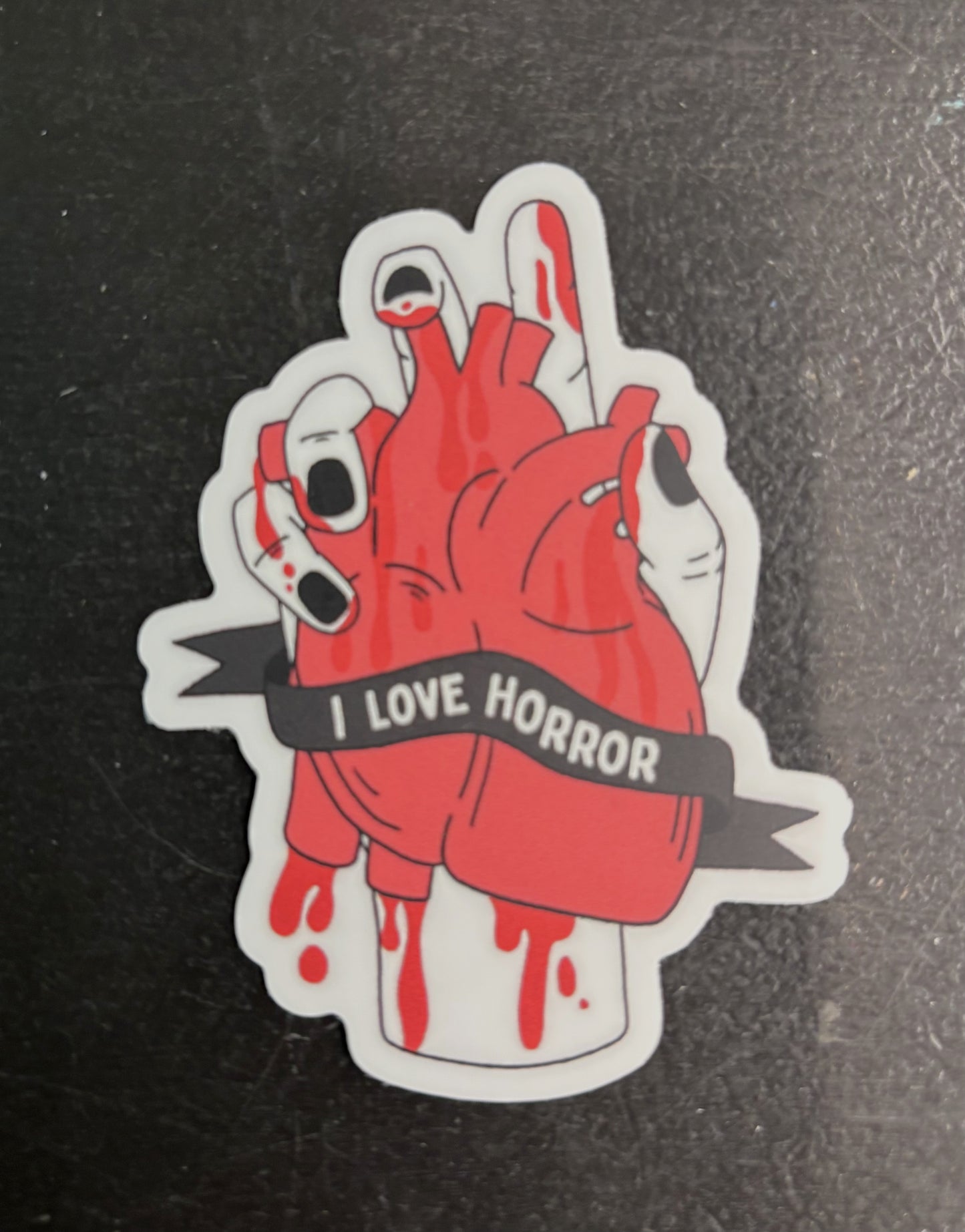 I Love Horror - sticker