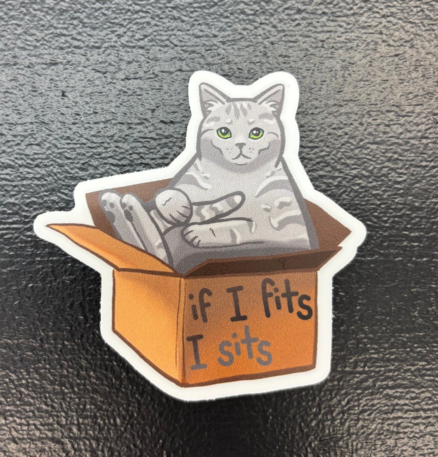 If it fits I sits - sticker
