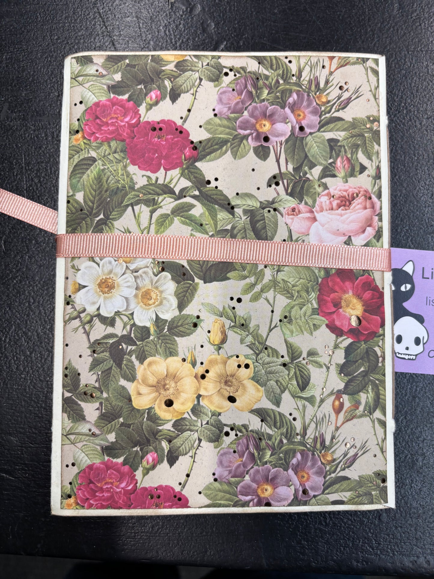 Green Moth and Flowers - travel journal