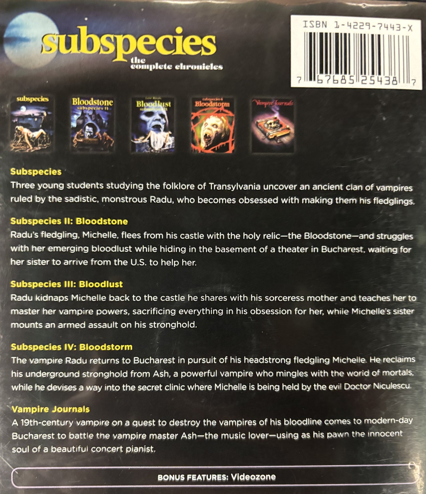 Subspecies: The Complete Chronicles - DVD - used