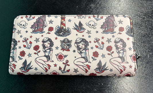 Pirate Cats and Sailor Things - Wallet/ Clutch